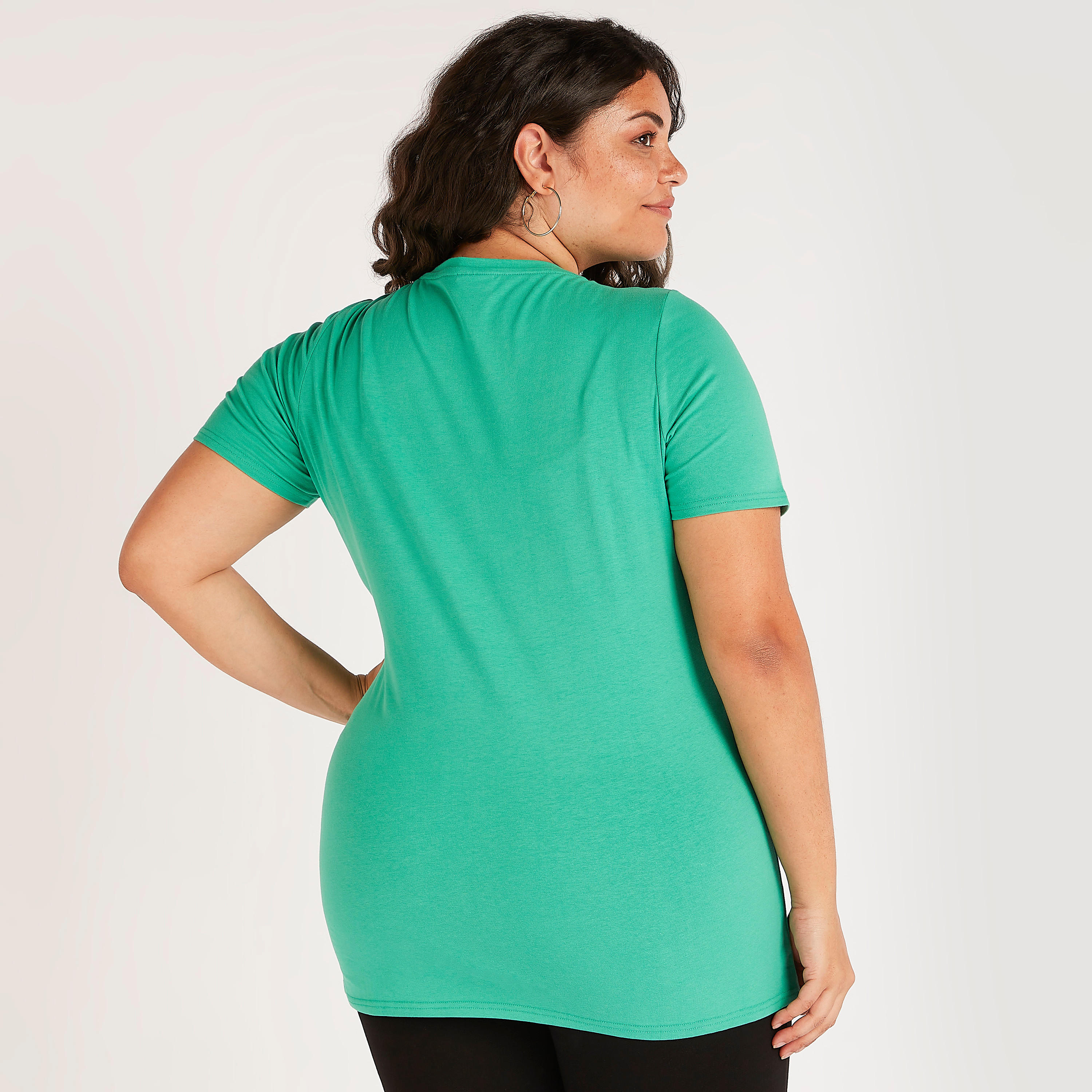 تيشيرت بياقة مستديرة وأكمام قصيرة وطبعات بامبي-women-clothing-tshirts-image-1