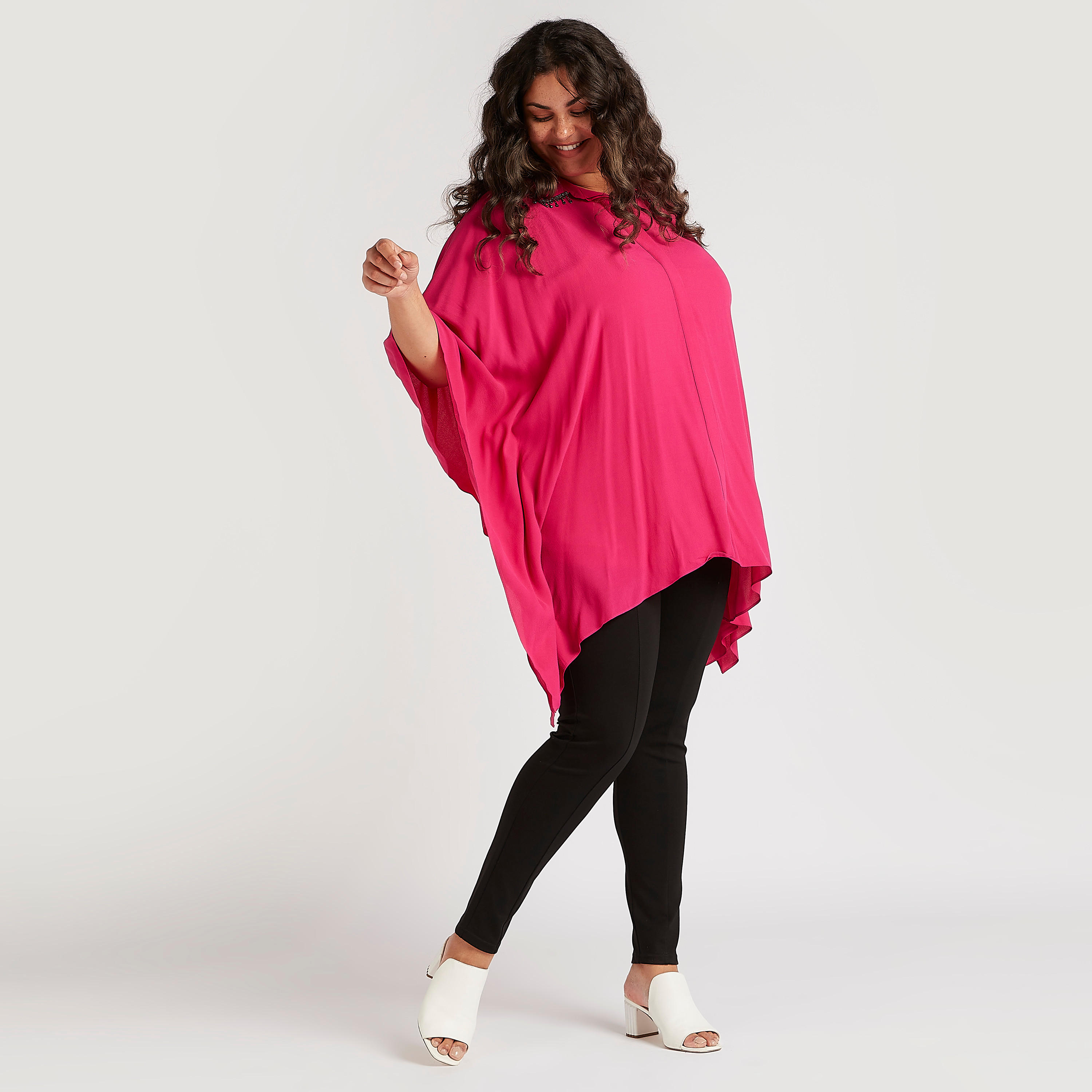 Solid Kaftan Tunic with Embellished Collar-women-clothing-shirtsandblouses-blouses-image-2