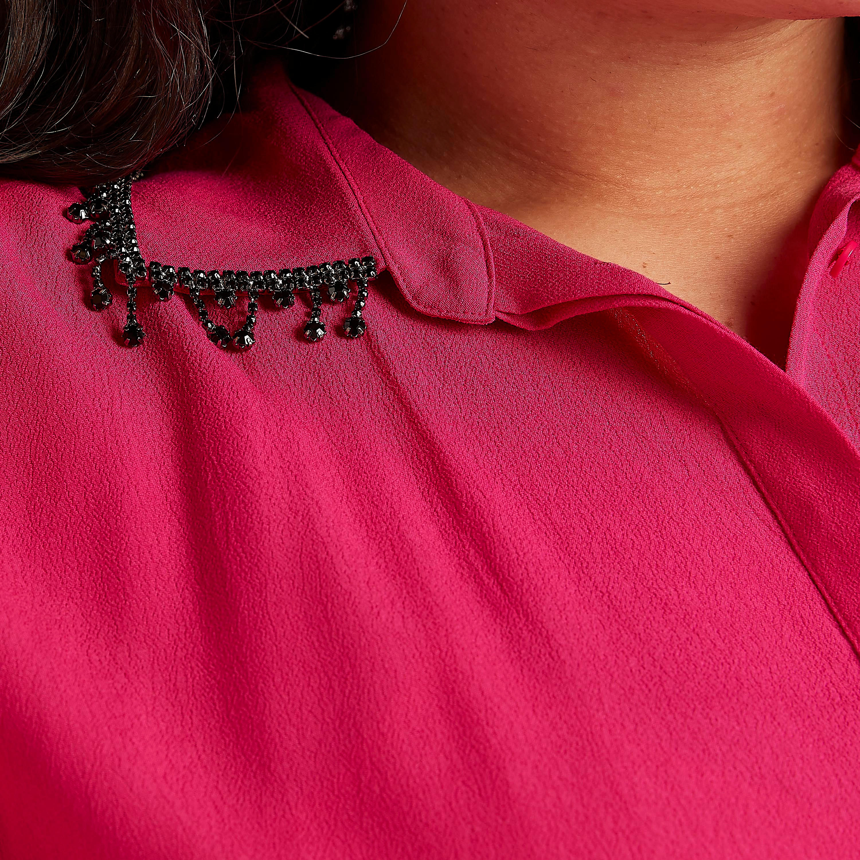 Solid Kaftan Tunic with Embellished Collar-women-clothing-shirtsandblouses-blouses-image-3