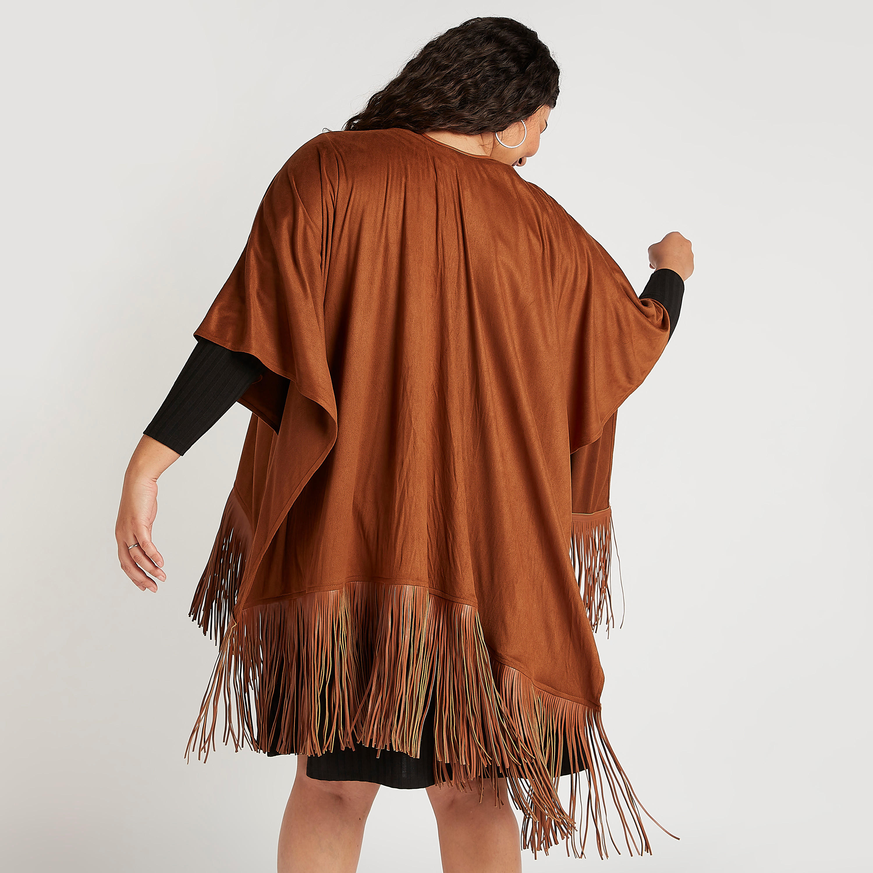 كيمونو خفيف سادة بشراشيب-women-clothing-shirtsandblouses-blouses-image-2