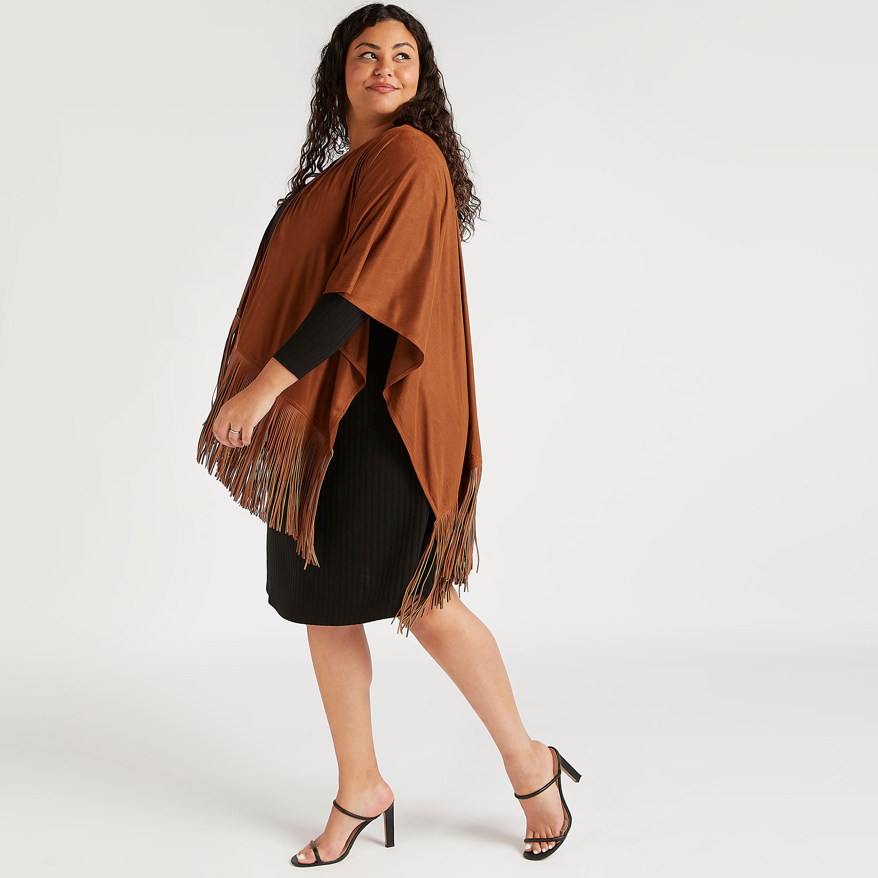 كيمونو خفيف سادة بشراشيب-women-clothing-shirtsandblouses-blouses-image-1