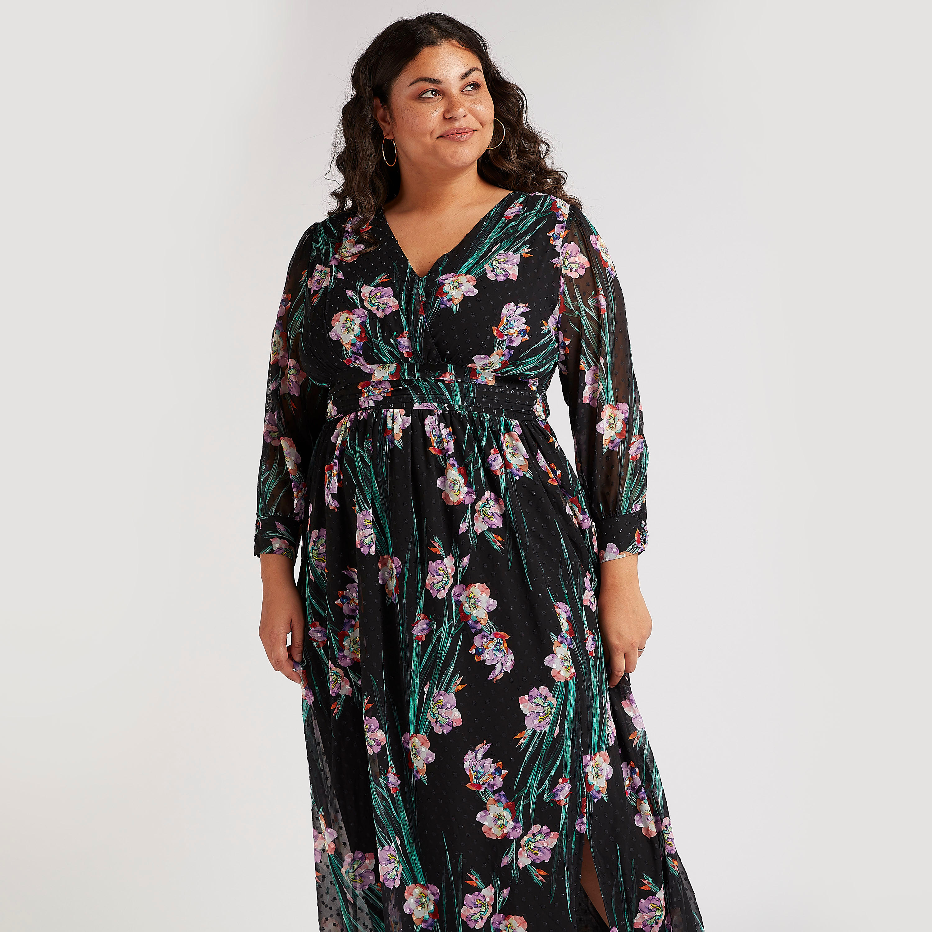 فستان طويل ملفوف بطبعات زهرية-women-clothing-dresses-image-4