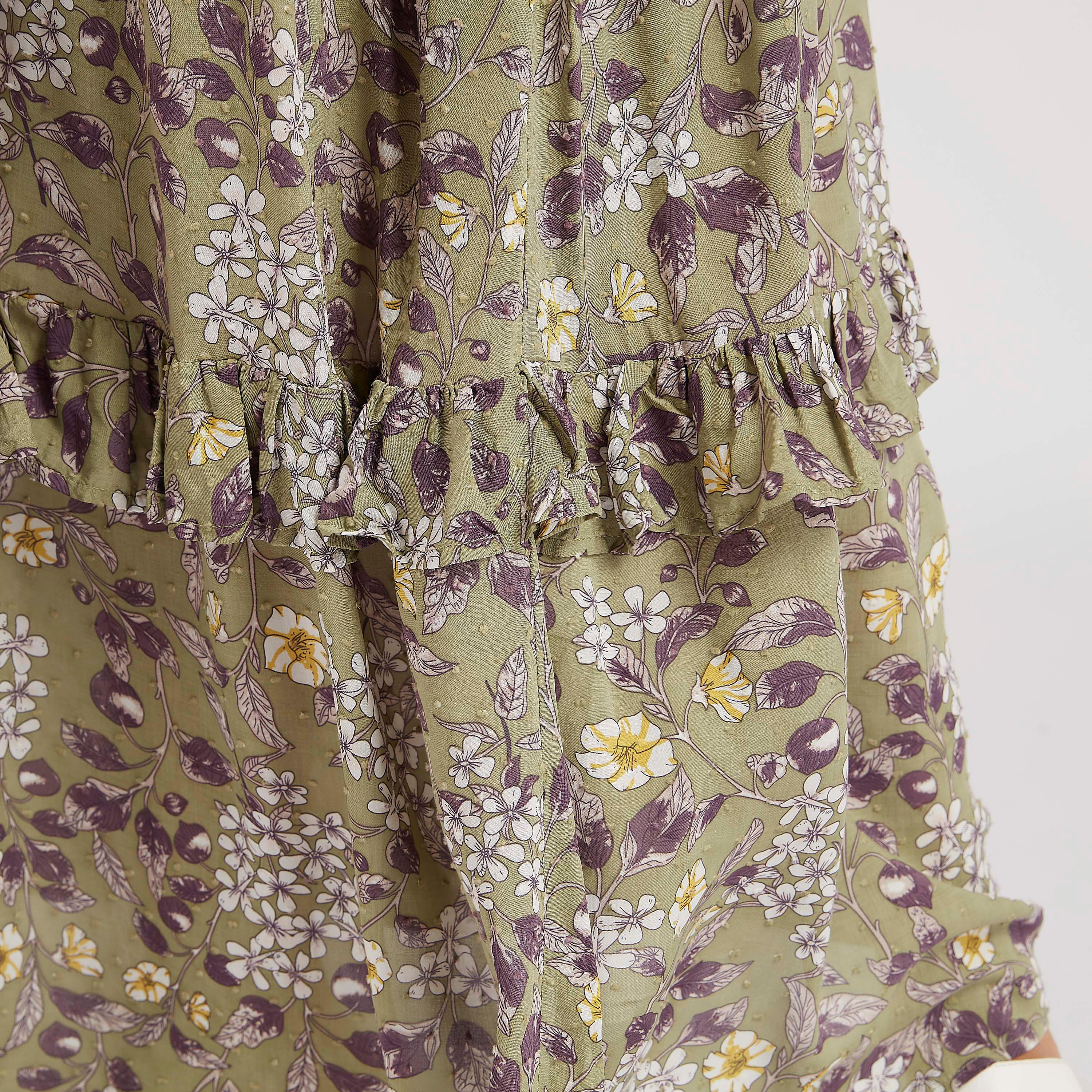 فستان طويل إيه لاين بدرزات وطبعات زهرية-women-clothing-dresses-image-4