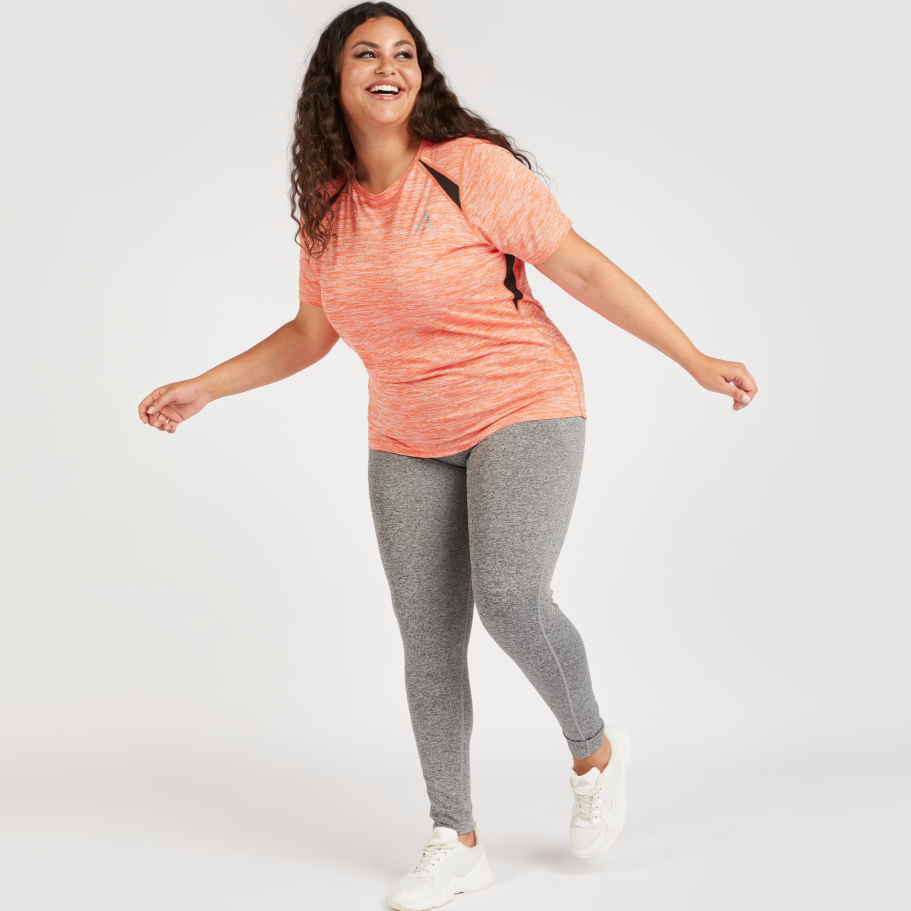 Textured T-shirt with Short Sleeves-women-clothing-sportswearandactivewear-tshirtsandvests-image-2