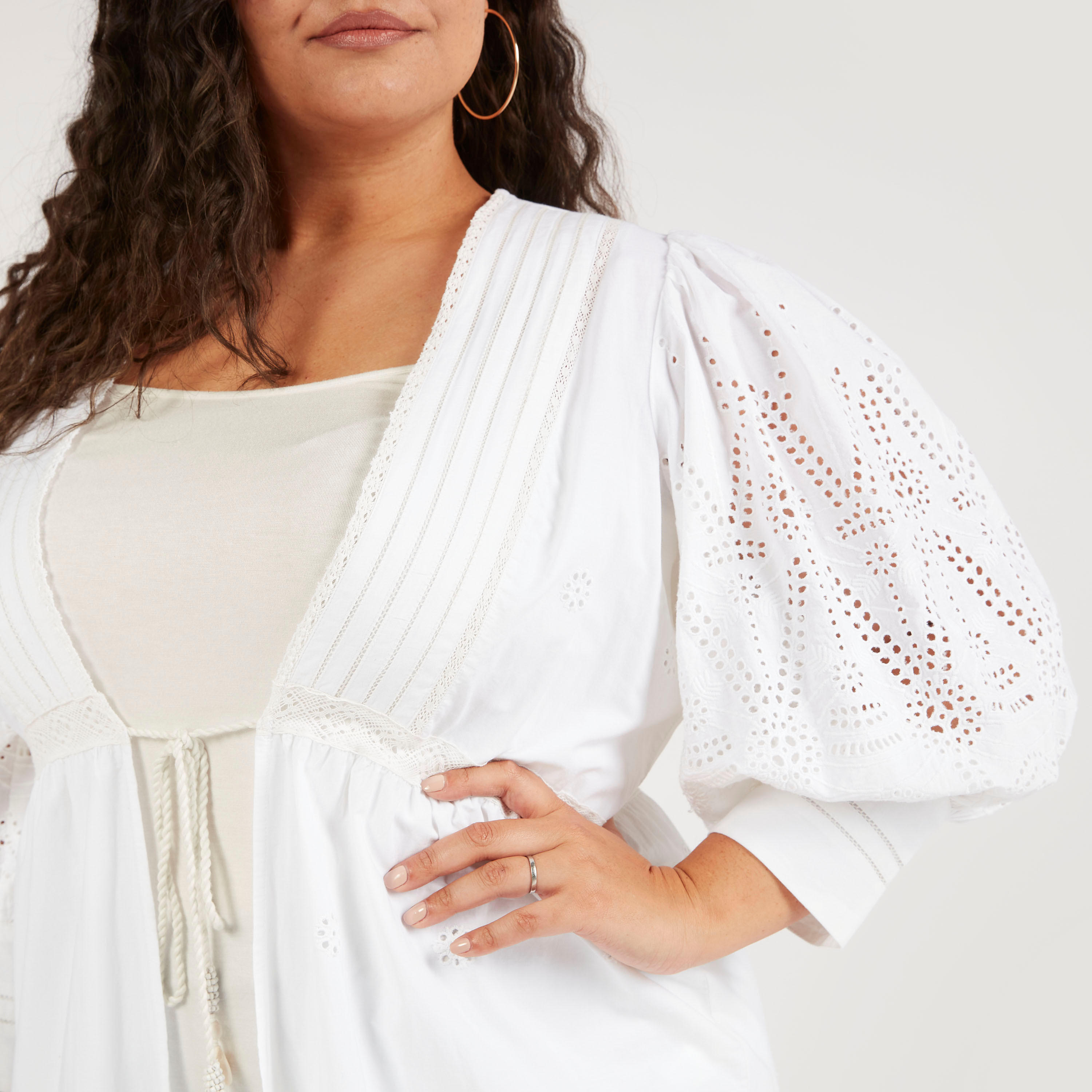 Embroidered Shrug with Tie-Ups-women-winterwear-cardigansandjumpers-cardigans-image-3