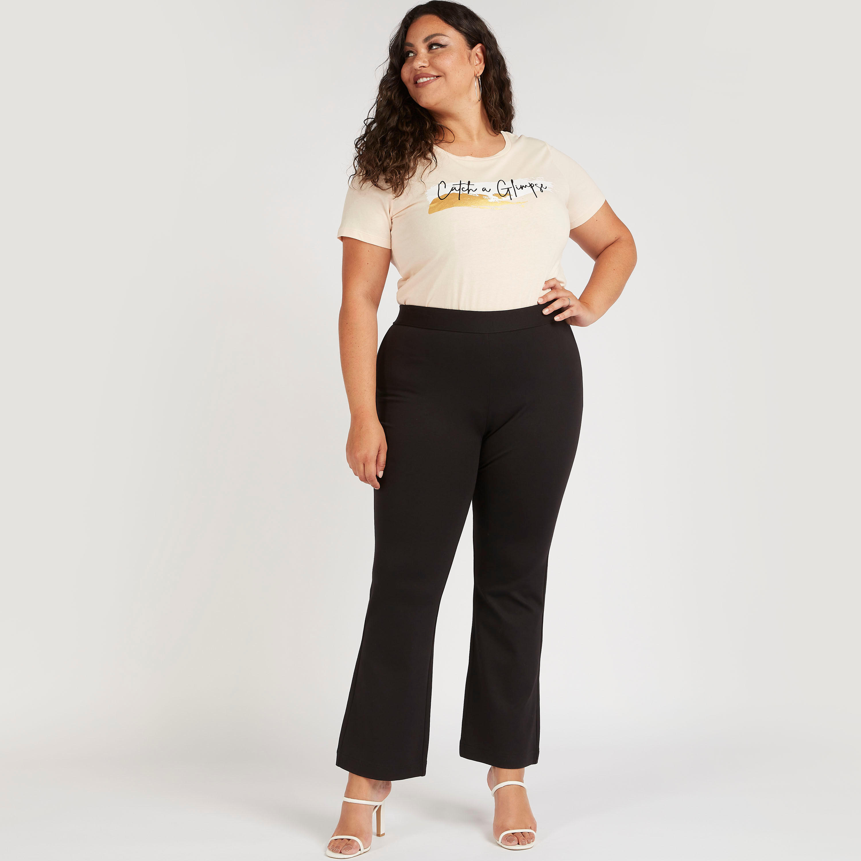 Solid Pants with Elasticated Waistband-women-clothing-bottoms-trousers-image-2