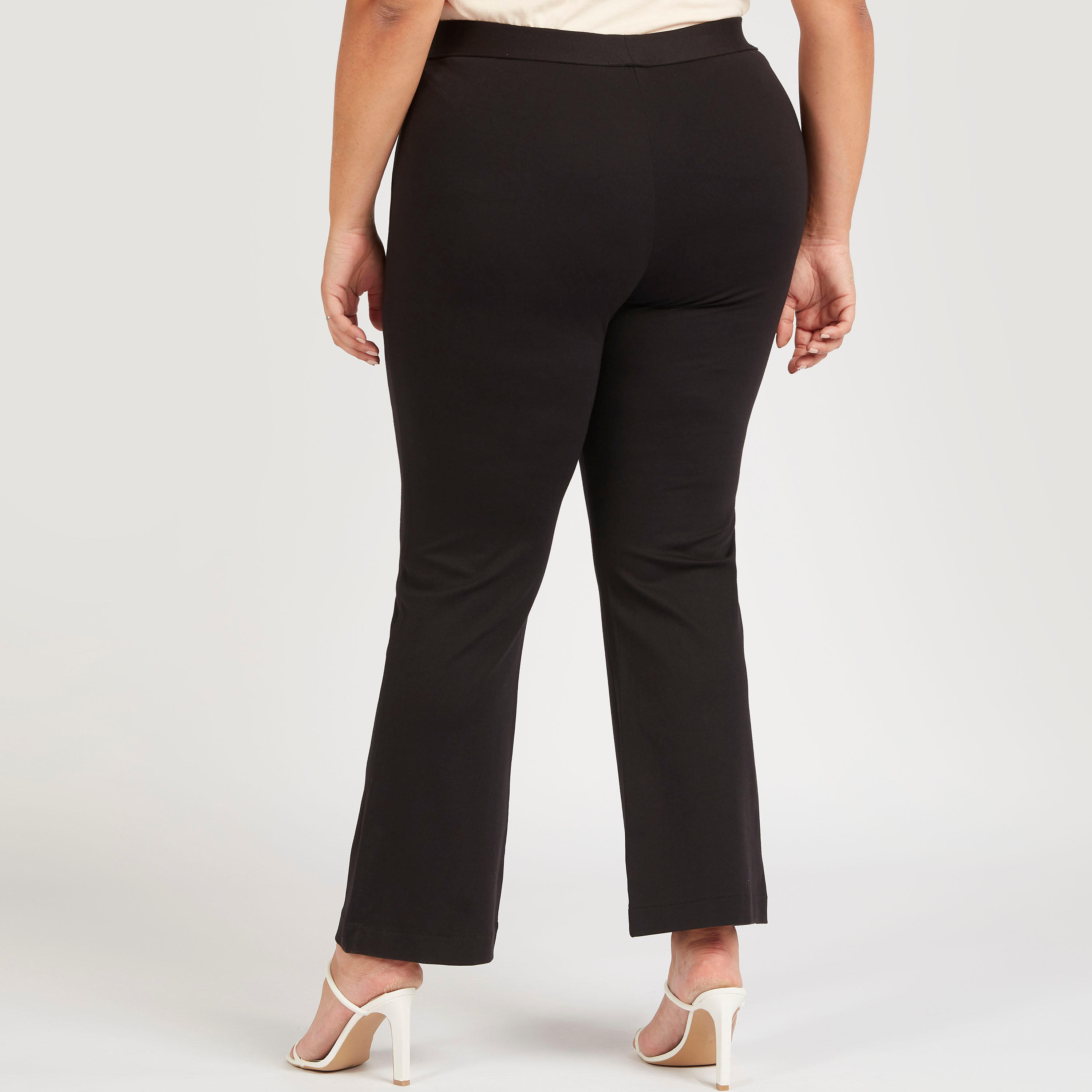 Solid Pants with Elasticated Waistband-women-clothing-bottoms-trousers-image-4