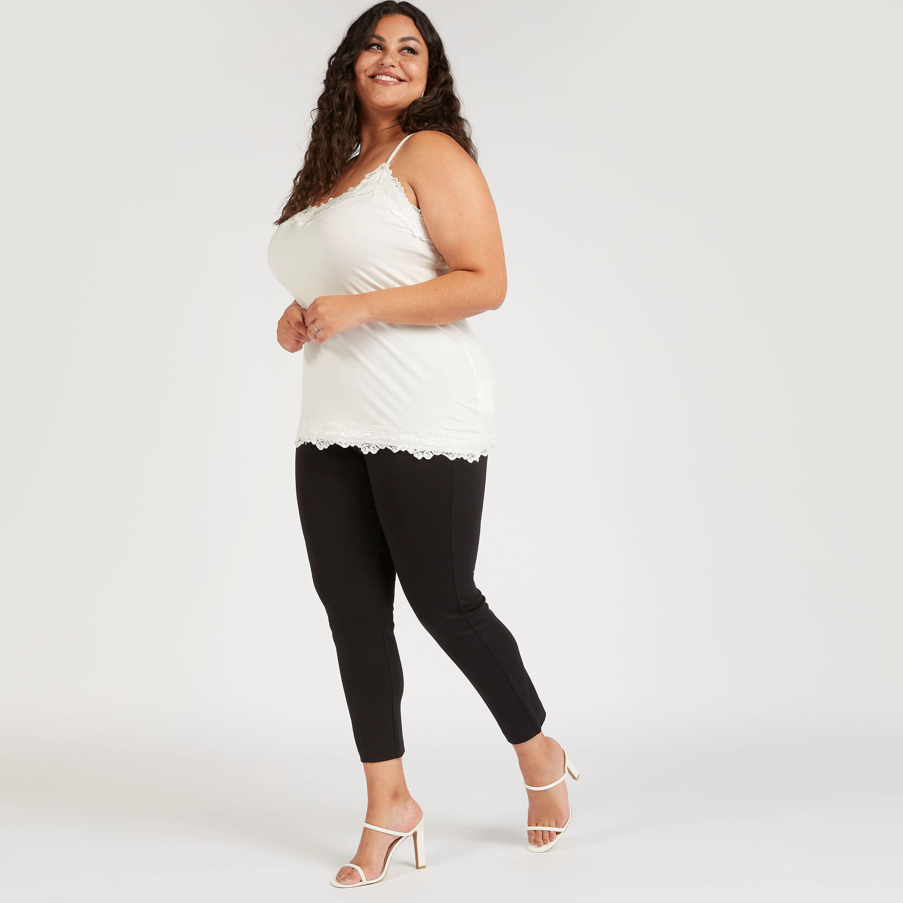Solid Leggings with Elasticated Waistband-women-clothing-bottoms-leggings-image-2