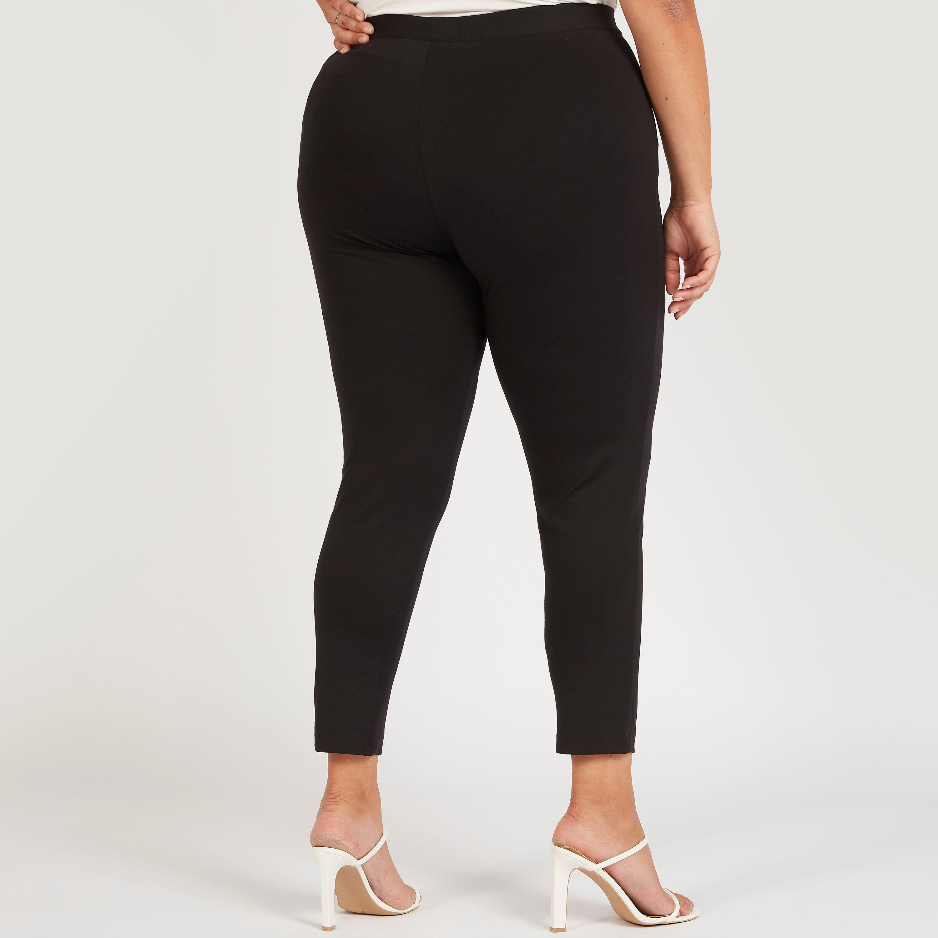 Solid Leggings with Elasticated Waistband-women-clothing-bottoms-leggings-image-4
