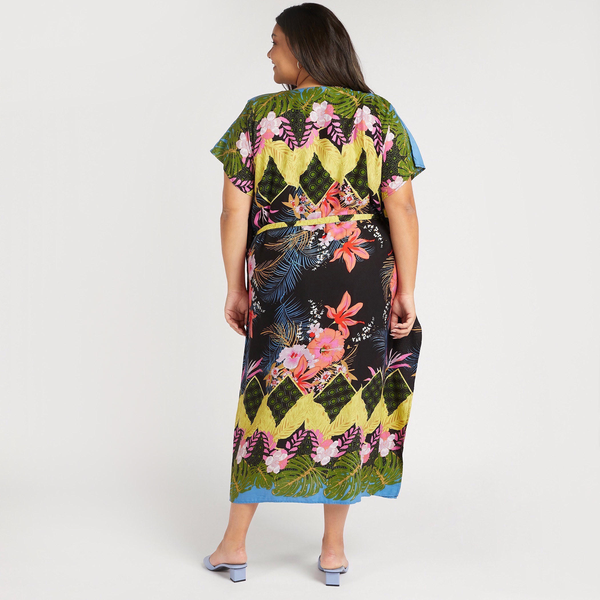 Printed Longline Belted Kimono-women-clothing-shirtsandblouses-blouses-image-4