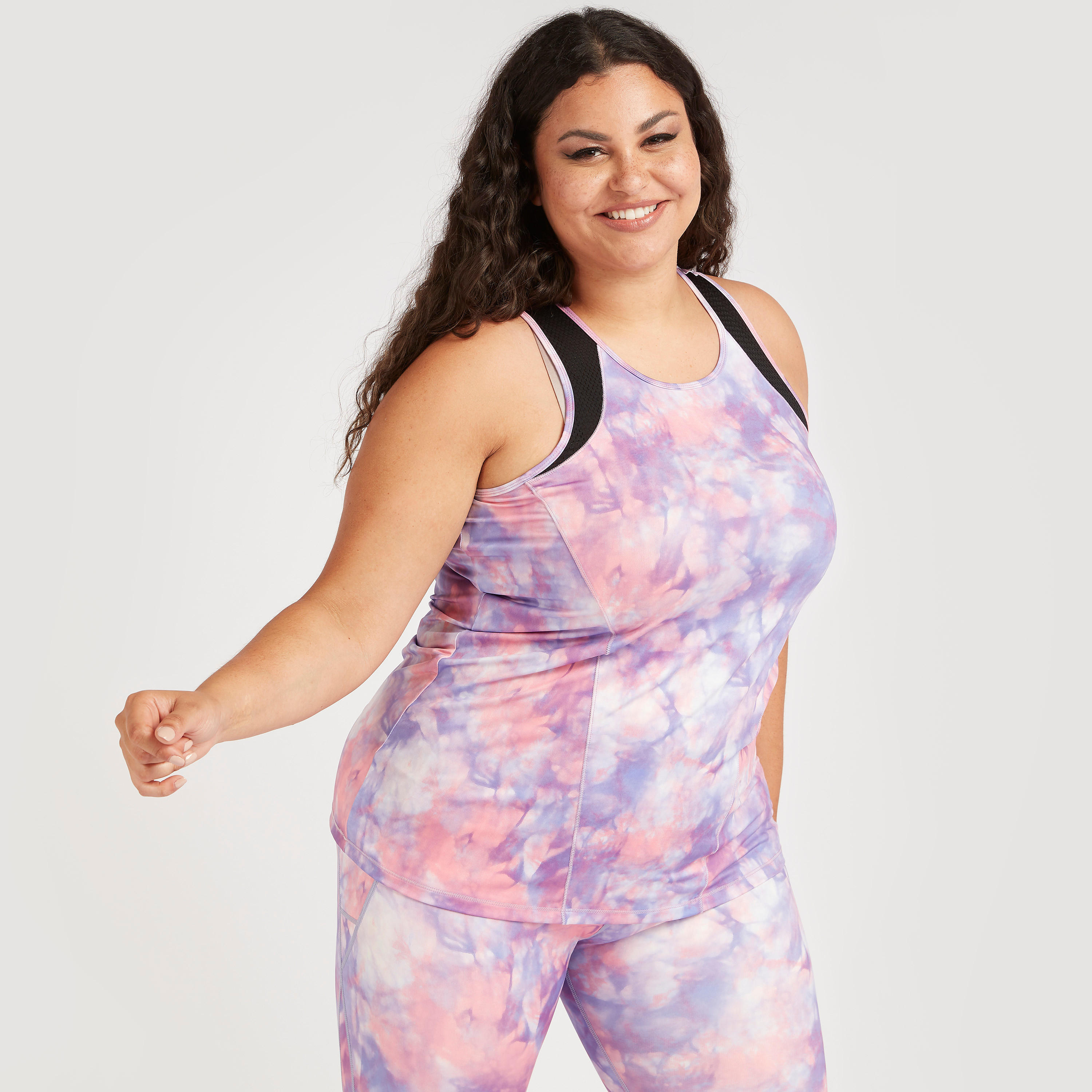 Printed Vest and Racerback-women-clothing-tshirts-image-1