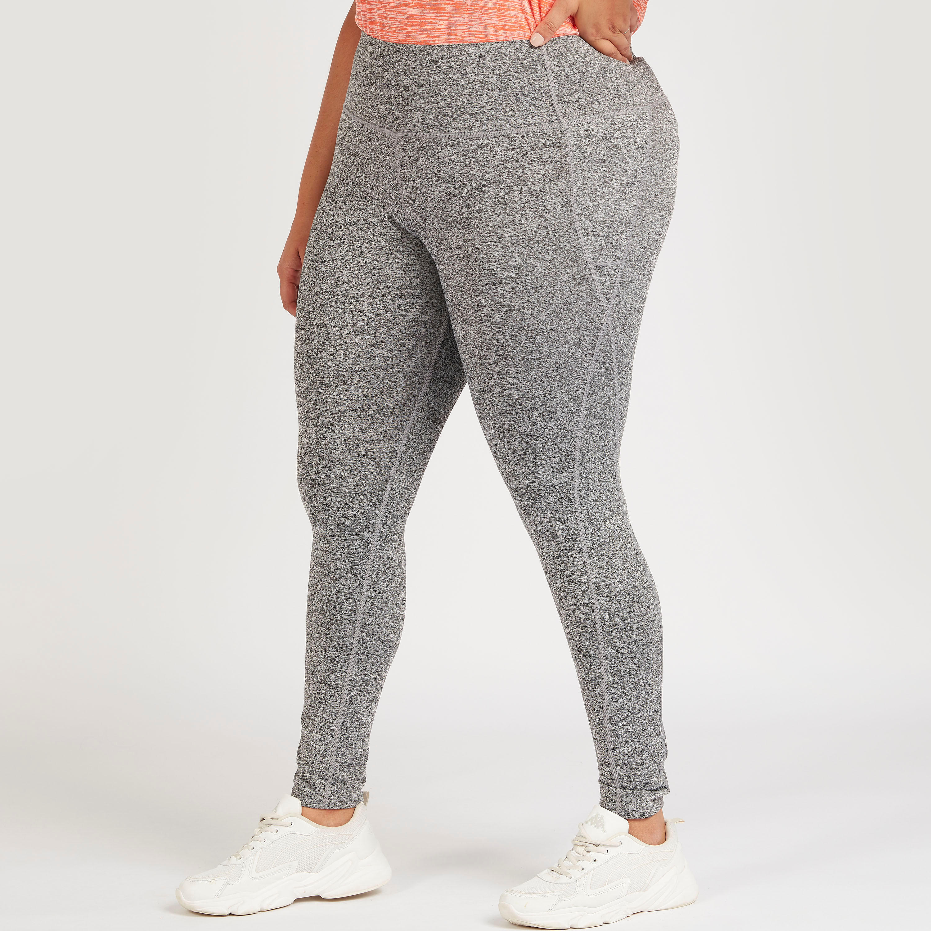بنطلون ليقنز سادة بحزام خصر مطّاطي-women-clothing-bottoms-leggings-image-4