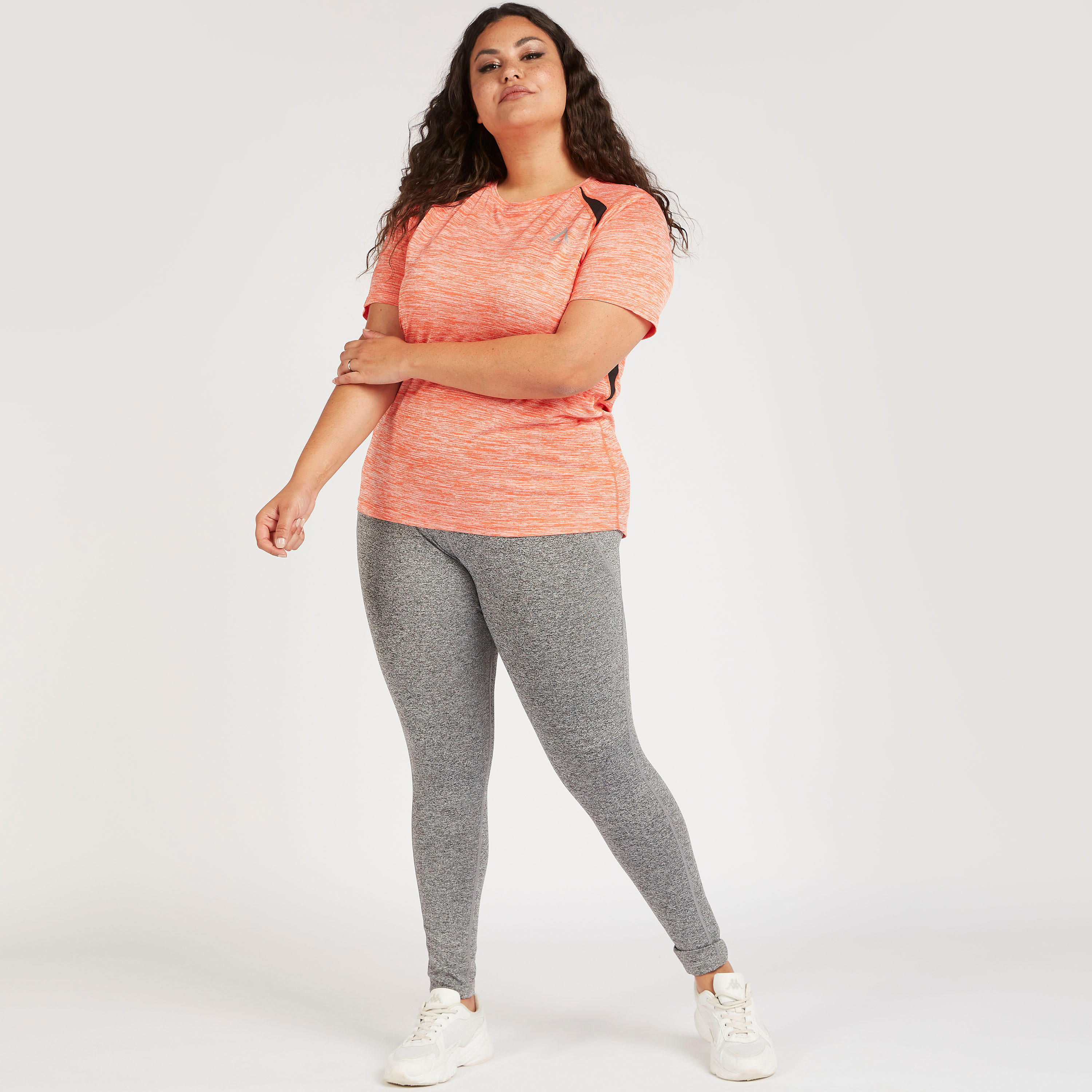 بنطلون ليقنز سادة بحزام خصر مطّاطي-women-clothing-bottoms-leggings-image-3