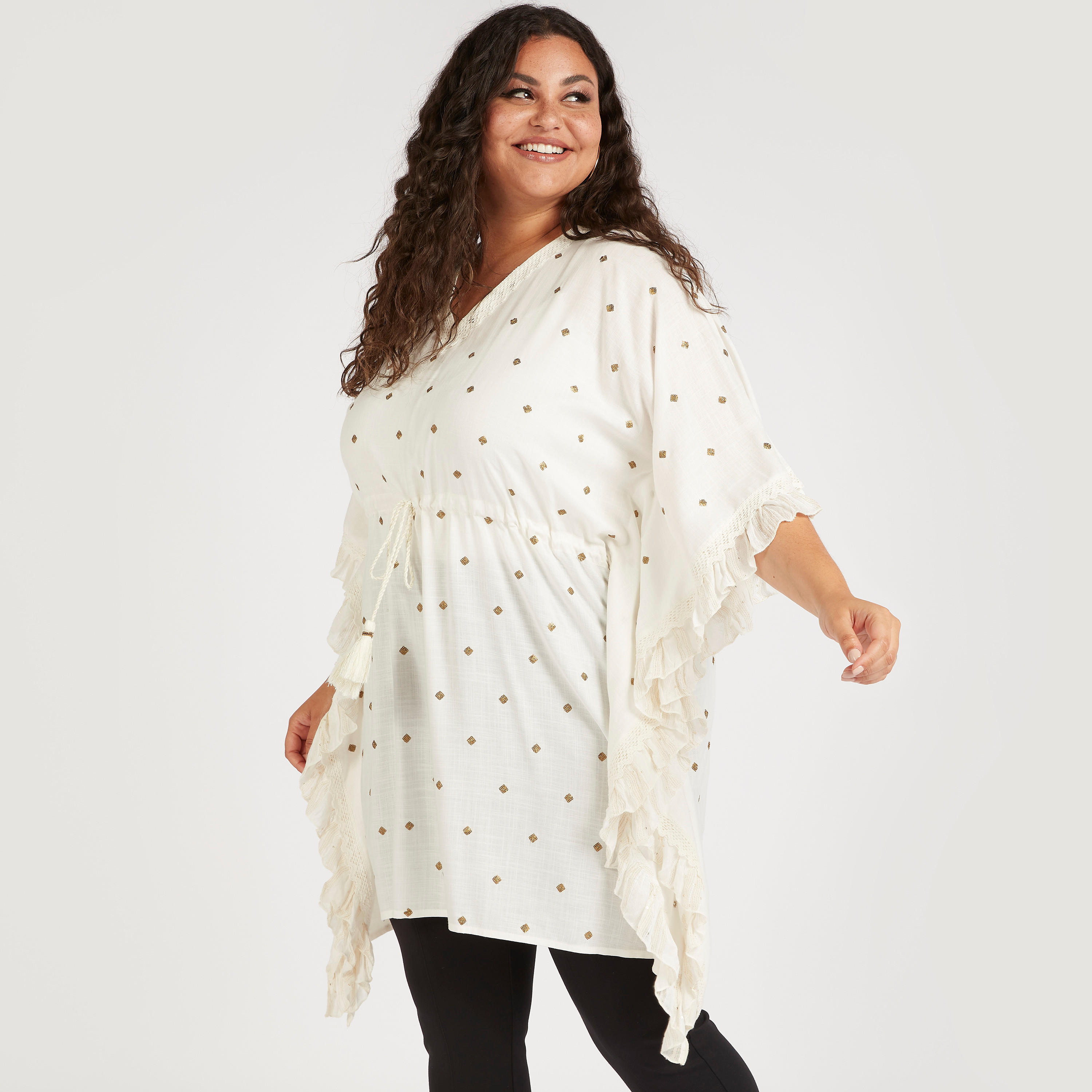 كيمونو مزيّن برباط على الخصر-women-clothing-shirtsandblouses-blouses-image-1
