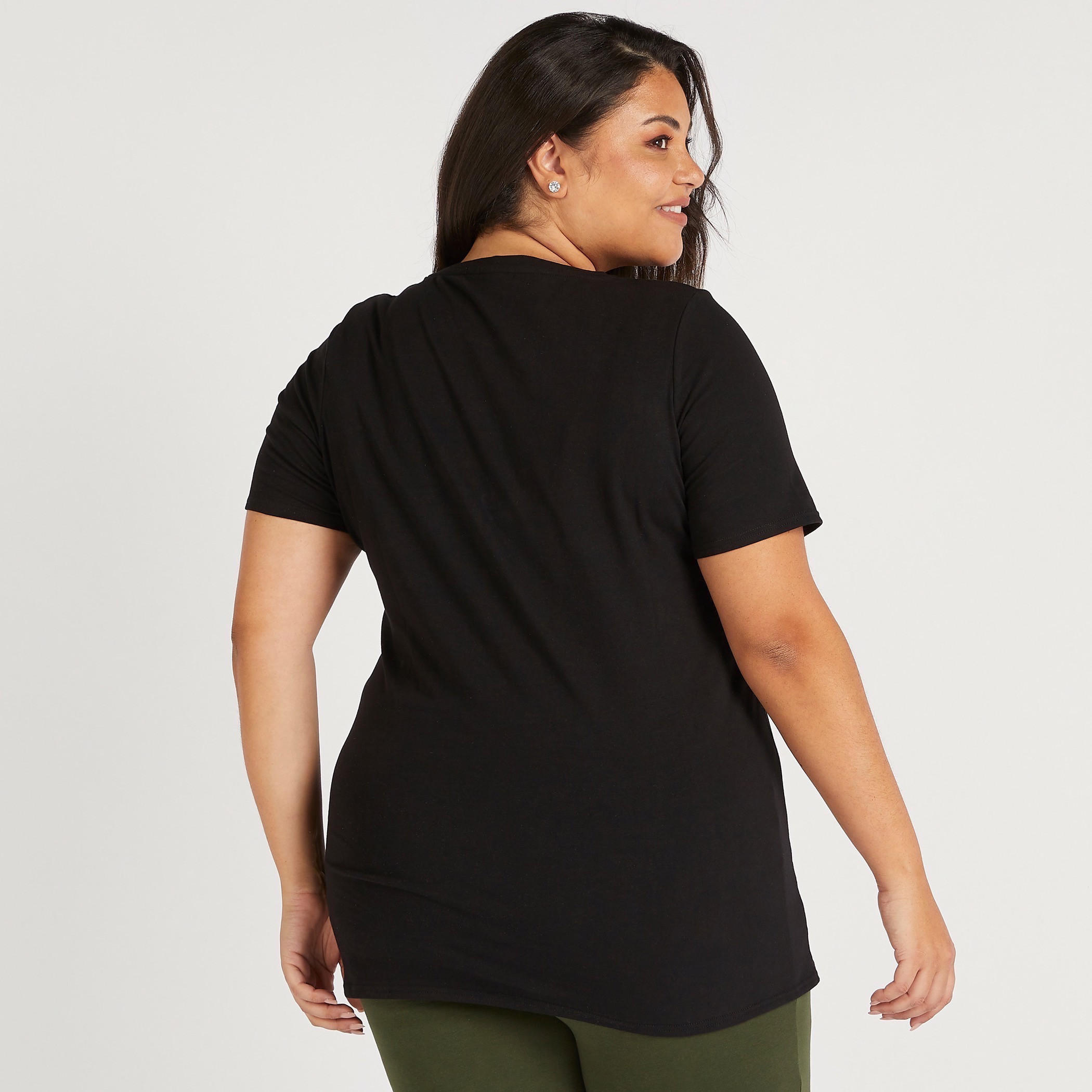 تيشيرت بياقة ضيّقة وأكمام قصيرة وطبعات غارفيلد-women-clothing-tshirts-image-4