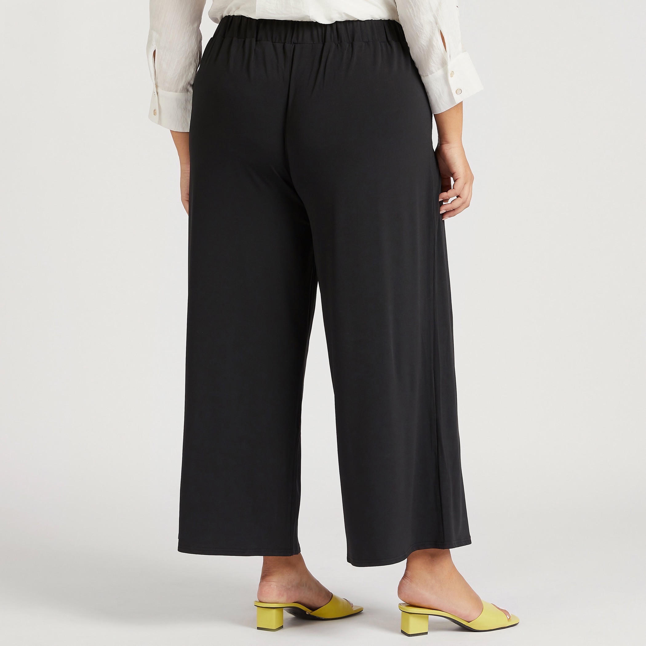 Solid Flared Pants with Elasticised Waistband-women-clothing-bottoms-trousers-image-4