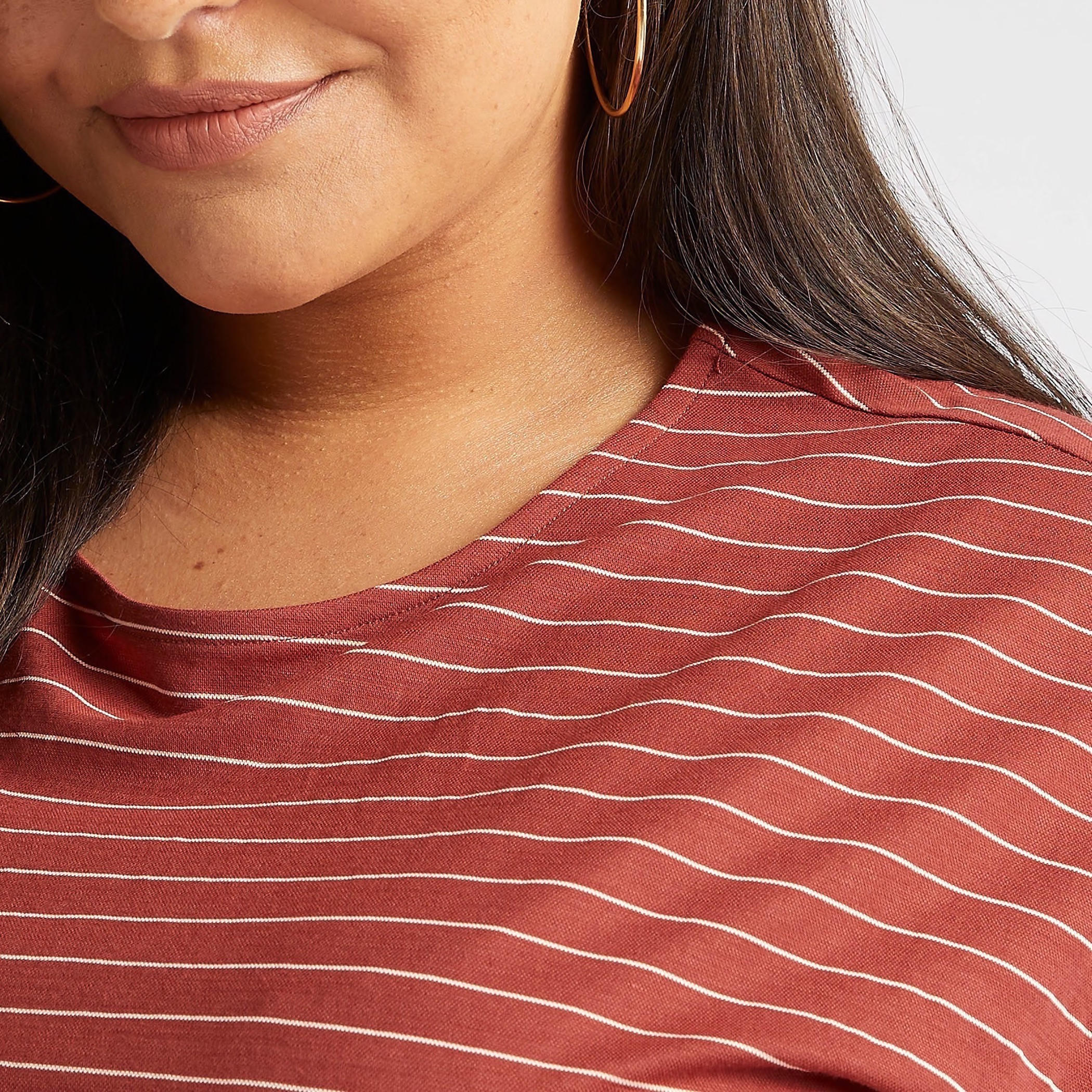 Striped Mini Shift Dress with Cap Sleeves-women-clothing-dresses-image-5