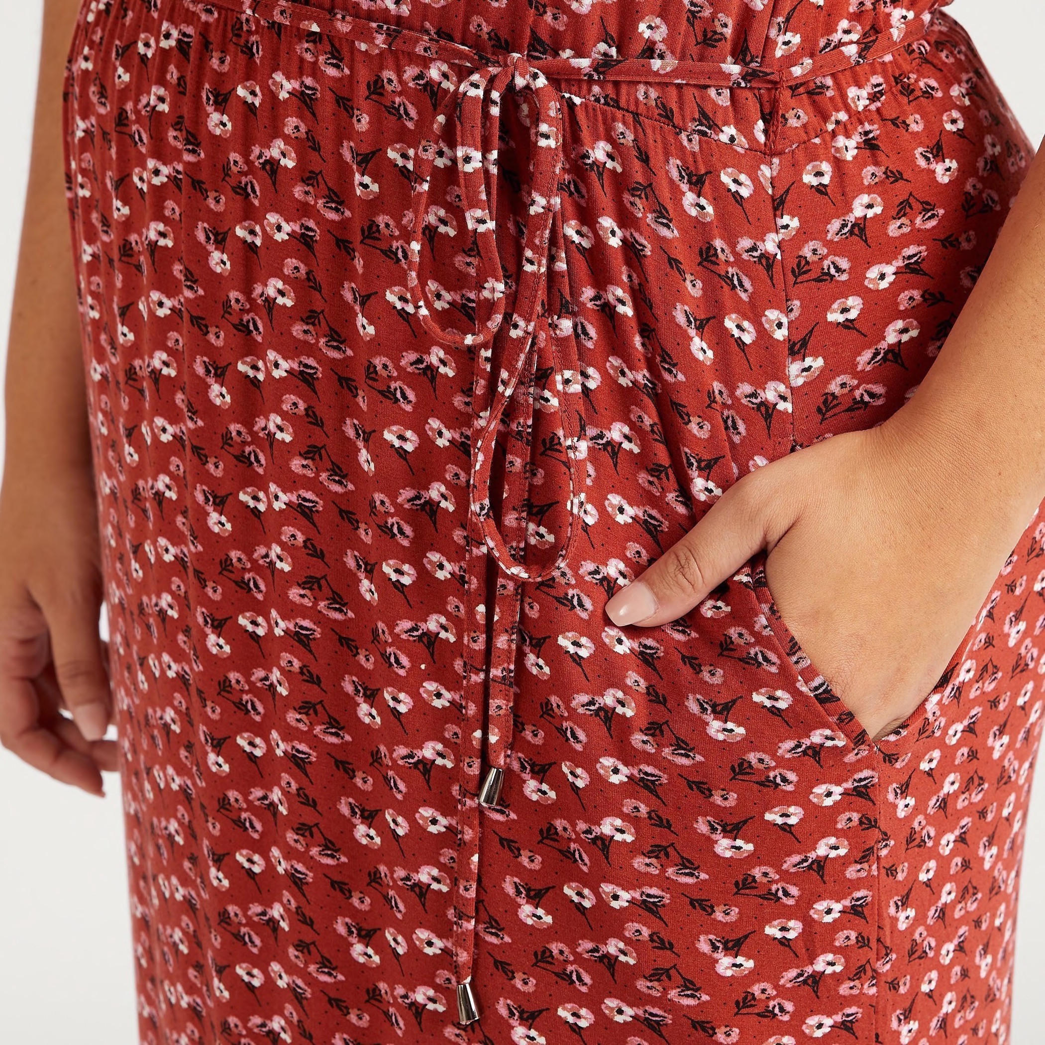 فستان واسع طويل دون أكمام بجيوب وحزام رباط وطبعات أزهار-women-clothing-dresses-image-3