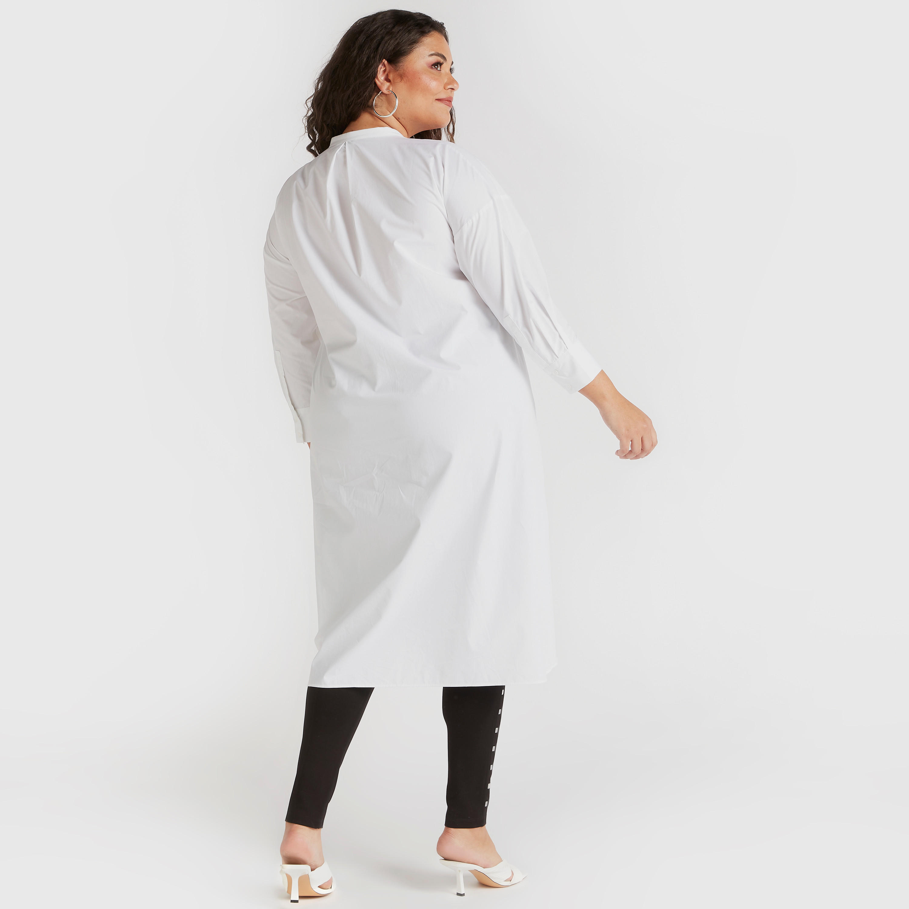 تونك طويل سادة بياقة ماندرين وأكمام طويلة-women-clothing-shirtsandblouses-blouses-image-2