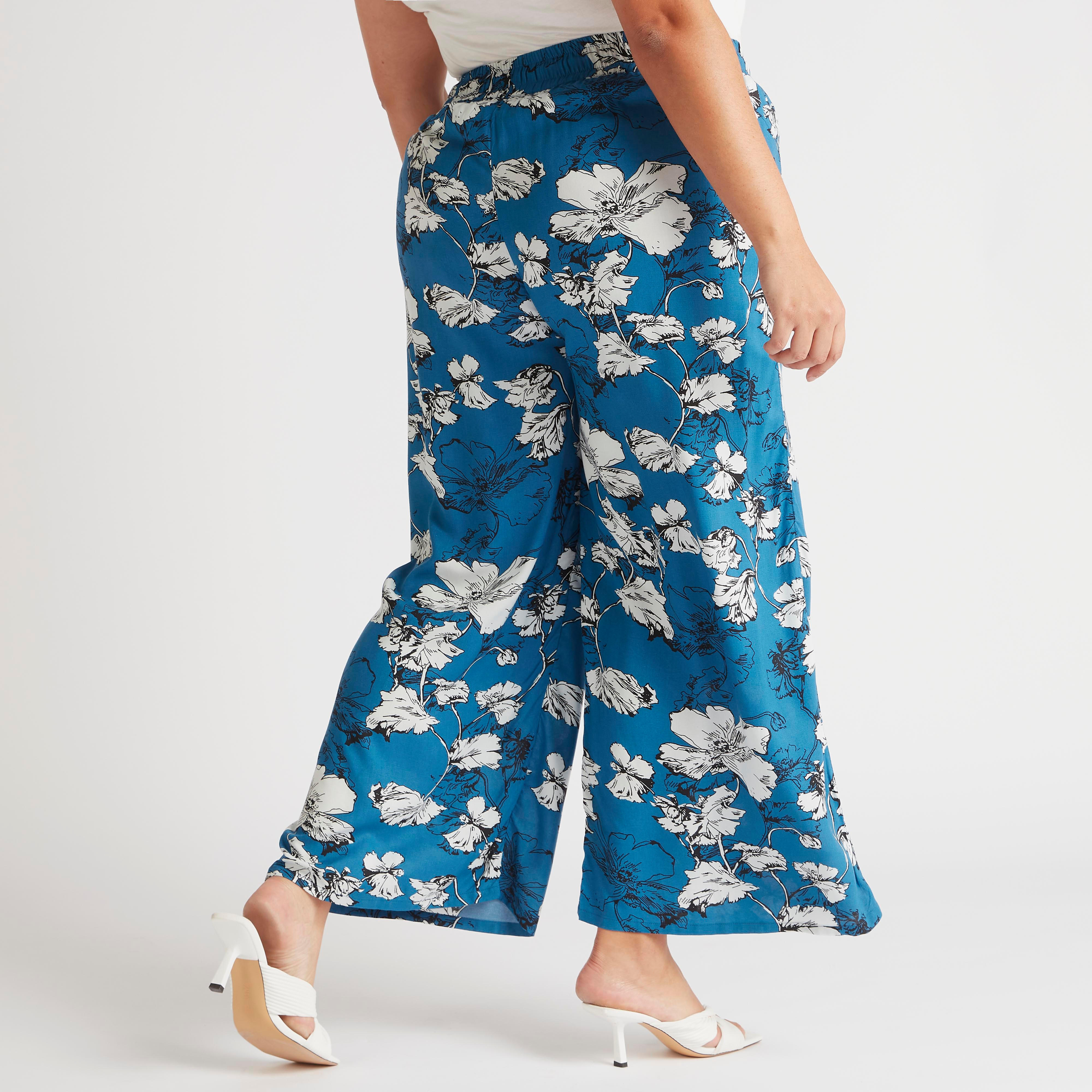 بنطلون بأرجل واسعة ورباط إغلاق وطبعات زهرية-women-clothing-bottoms-trousers-image-4