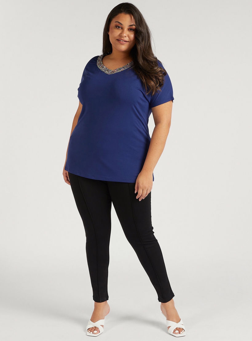 Solid Mid-Rise Leggings with Zipper Pockets-women-clothing-bottoms-leggings-image-2