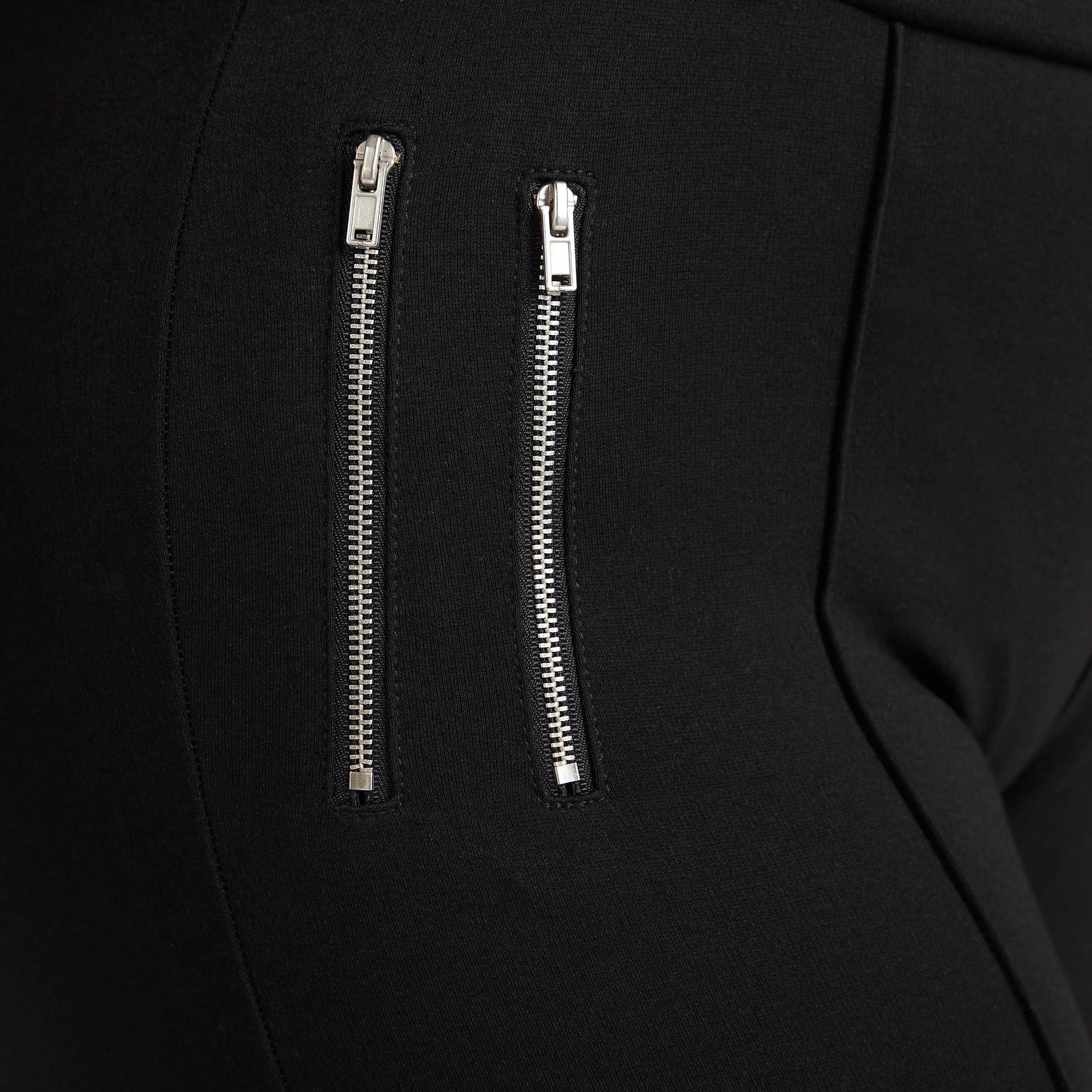Solid Mid-Rise Leggings with Zipper Pockets-women-clothing-bottoms-leggings-image-5