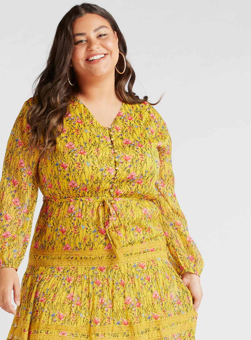 فستان طويل متعدّد الطبقات بطبعات أزهار وأكمام طويلة-women-clothing-dresses-image-5