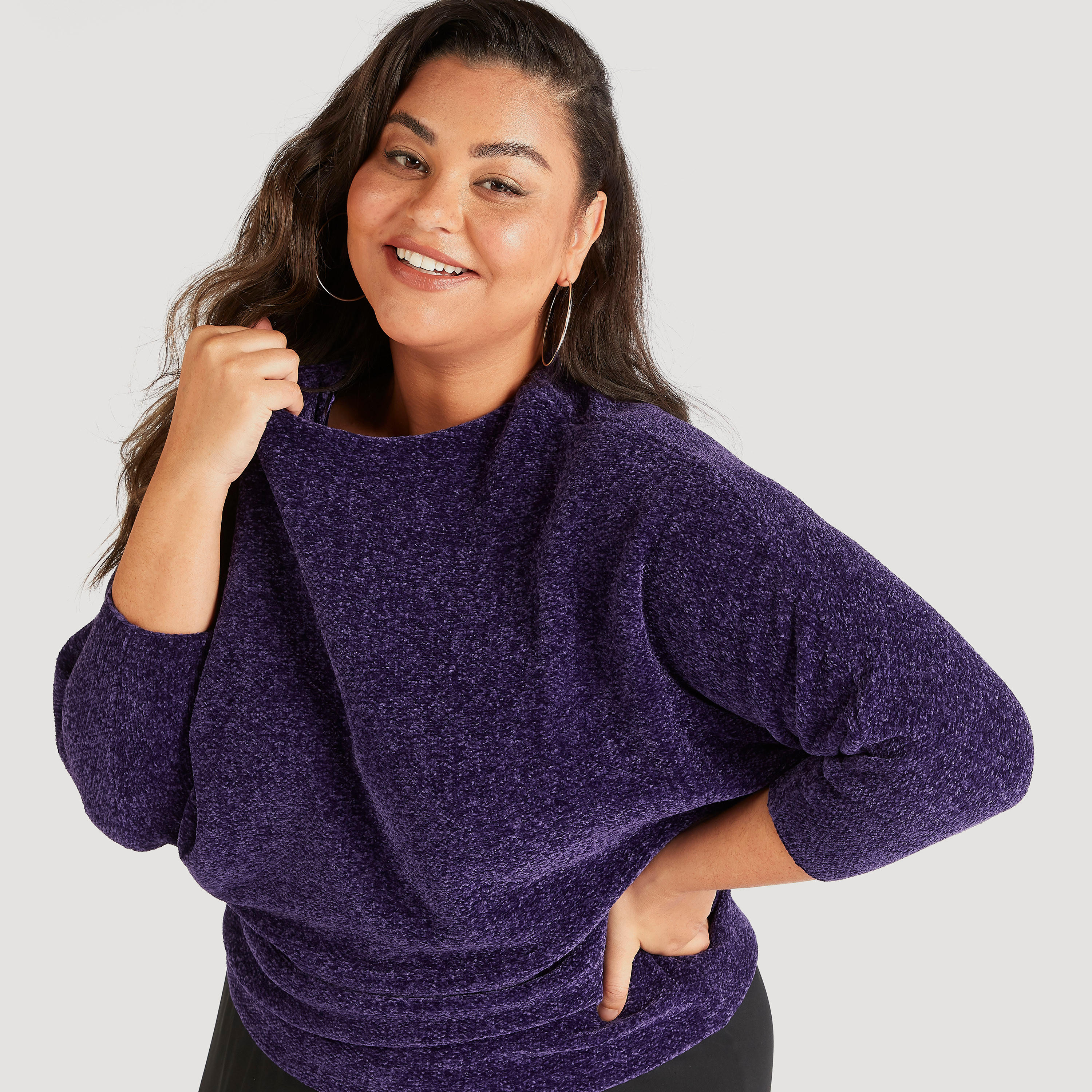 Textured Sweater with Long Sleeves-women-winterwear-cardigansandjumpers-cardigans-image-3