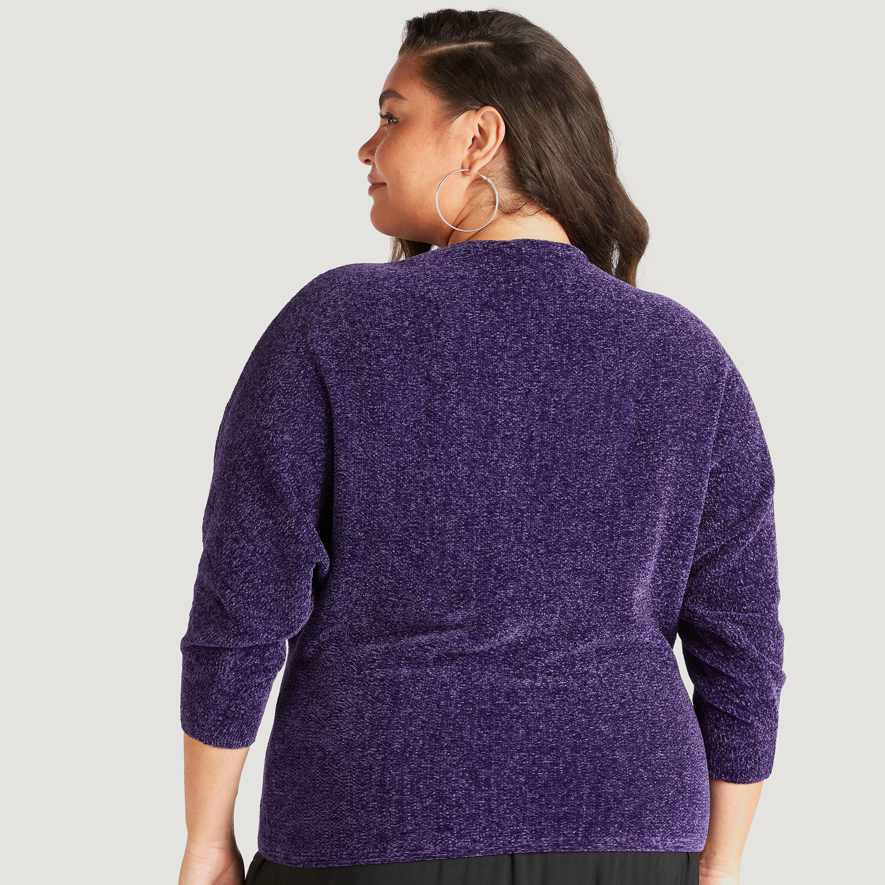 Textured Sweater with Long Sleeves-women-winterwear-cardigansandjumpers-cardigans-image-5