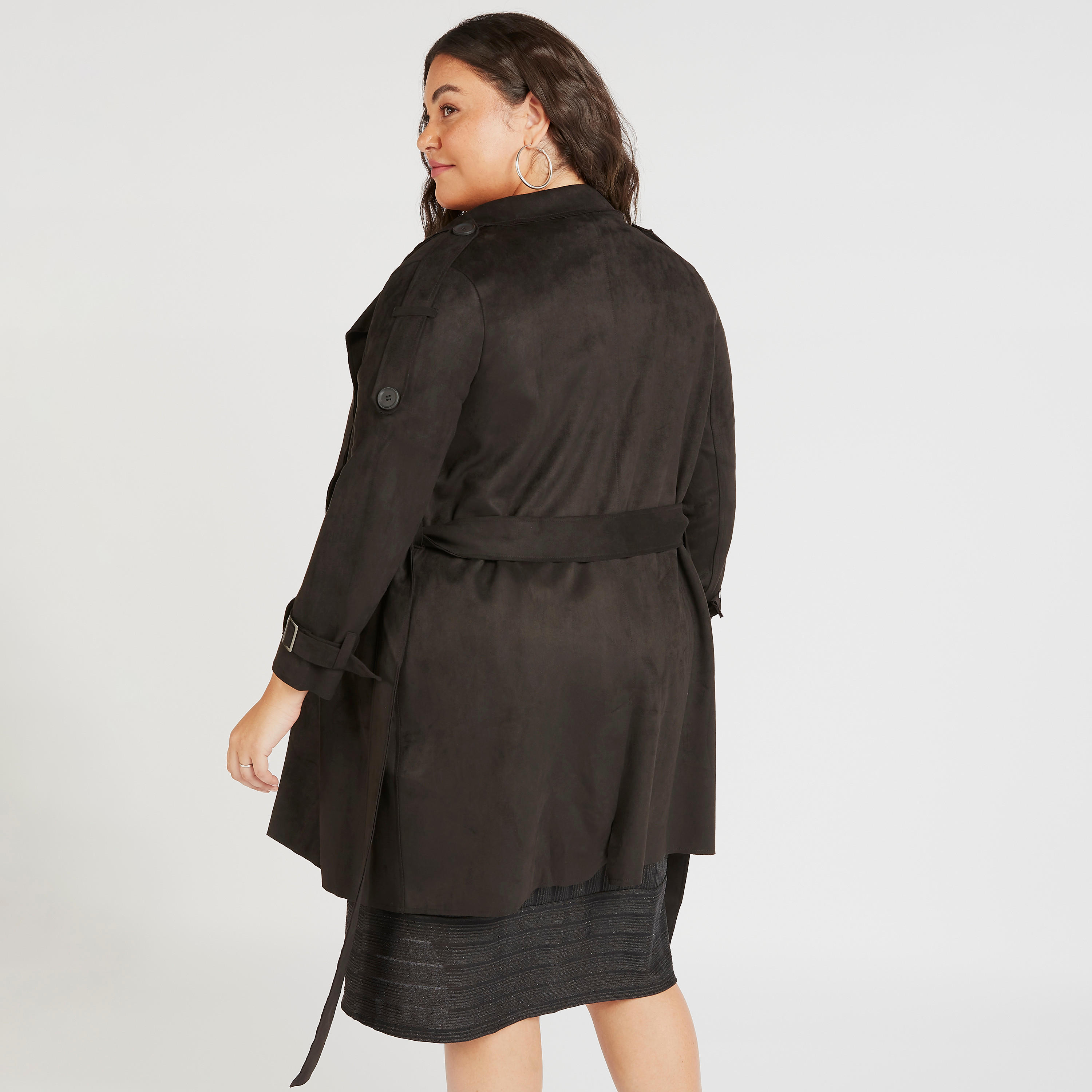Textured Overcoat with Belt and Long Sleeves-women-clothing-coatsandjackets-coats-image-4