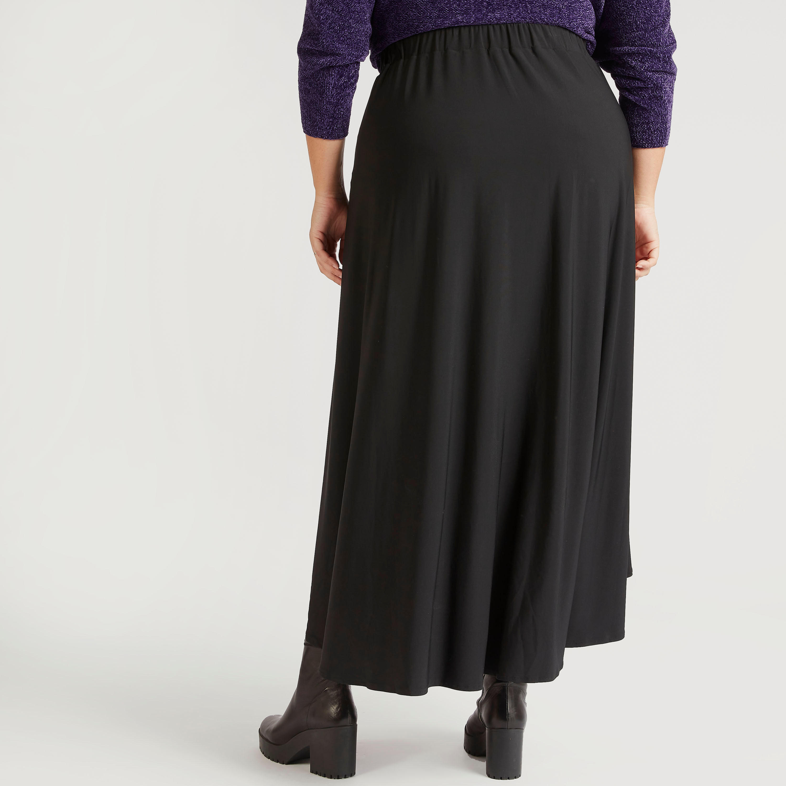 تنّورة سادة ملفوفة-women-clothing-bottoms-skirts-image-1