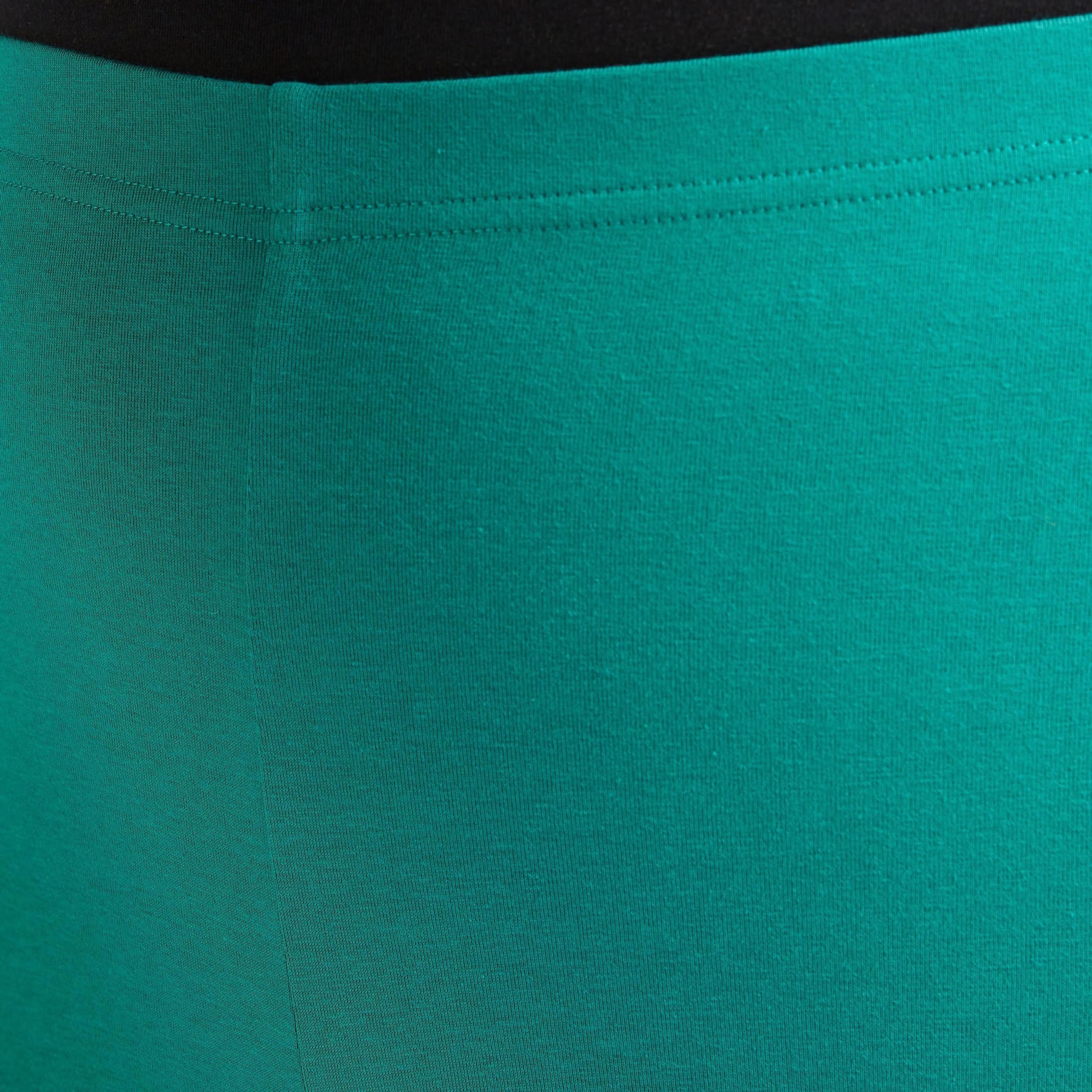 بنطلون ليقنز سادة بطول كامل وخصر مطّاطي-women-clothing-bottoms-leggings-image-2