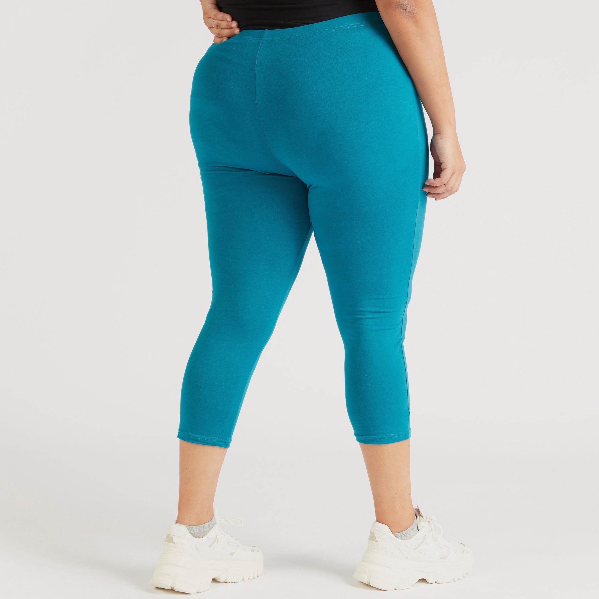 Solid Ankle Length Leggings with Elasticated Waistband-women-clothing-bottoms-leggings-image-4
