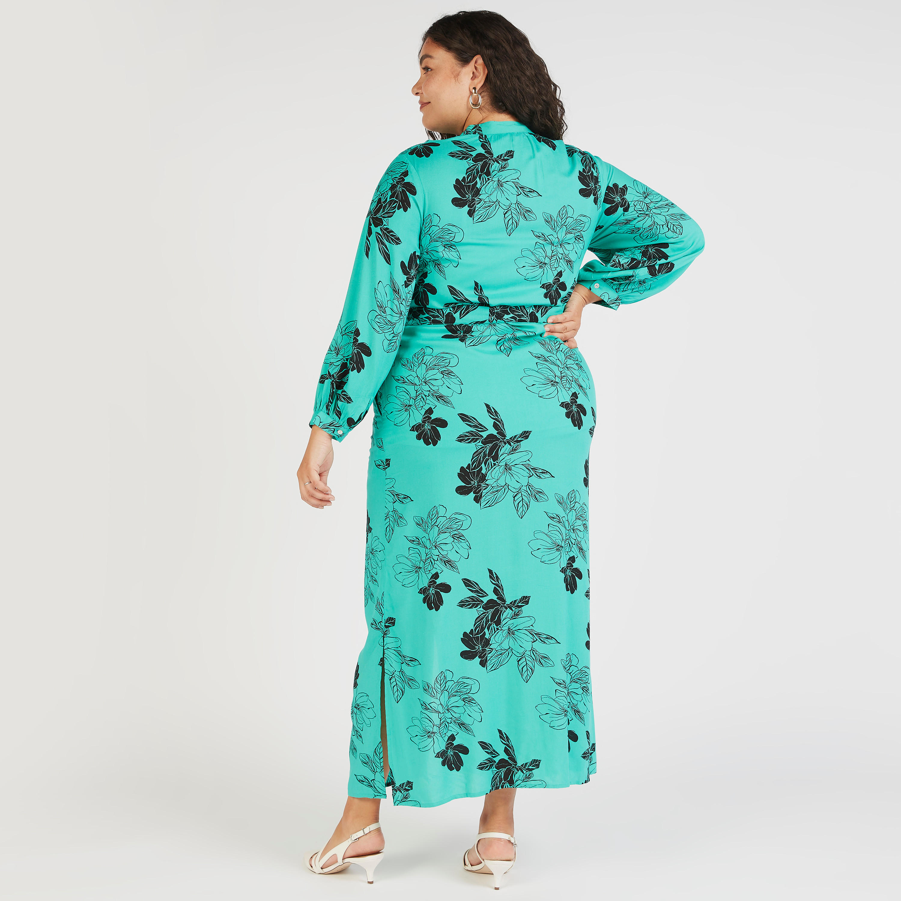 فستان قميص طويل بطبعات أزهار وحزام وجيوب-women-clothing-dresses-image-4