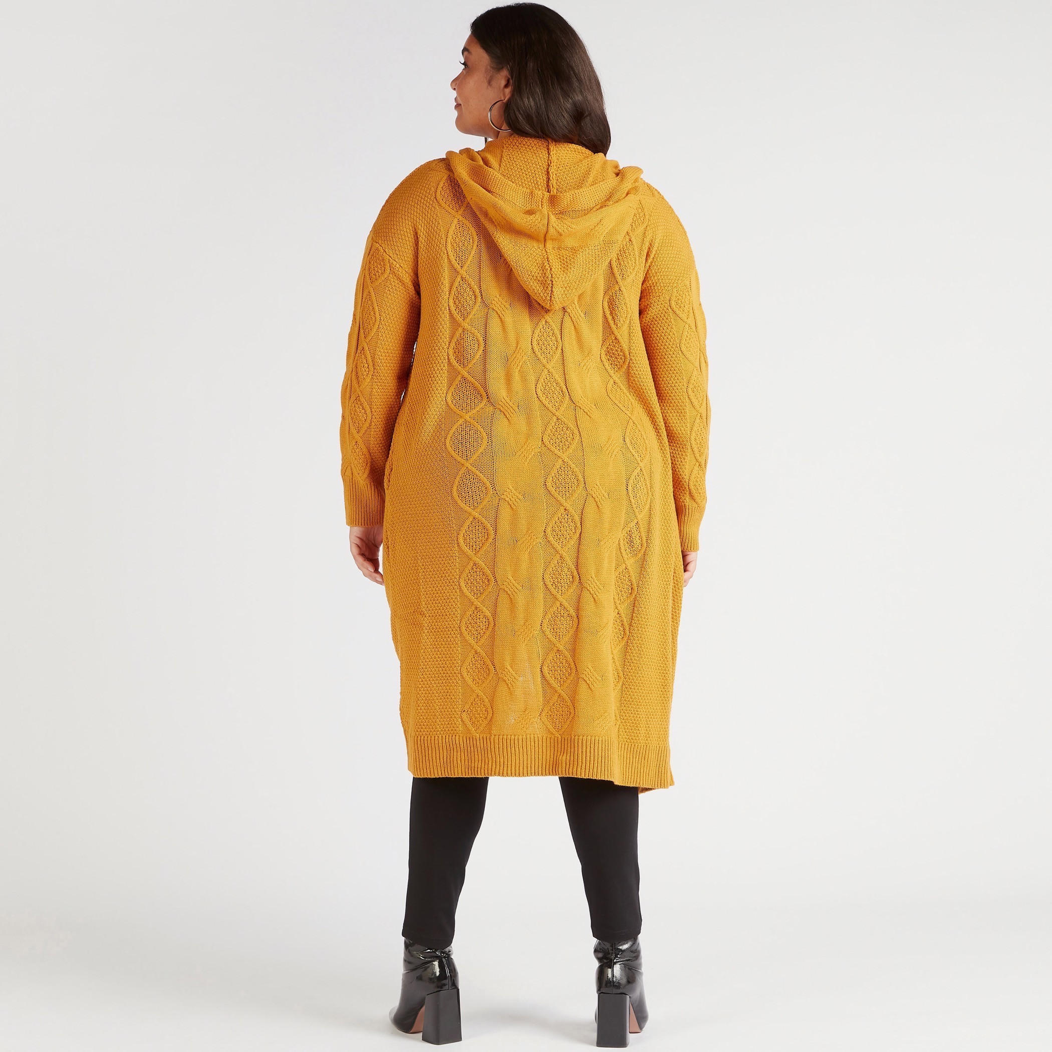 كارديجان بغرز متداخلة وقبّعة وأربطة متداخلة-women-winterwear-cardigansandjumpers-cardigans-image-4