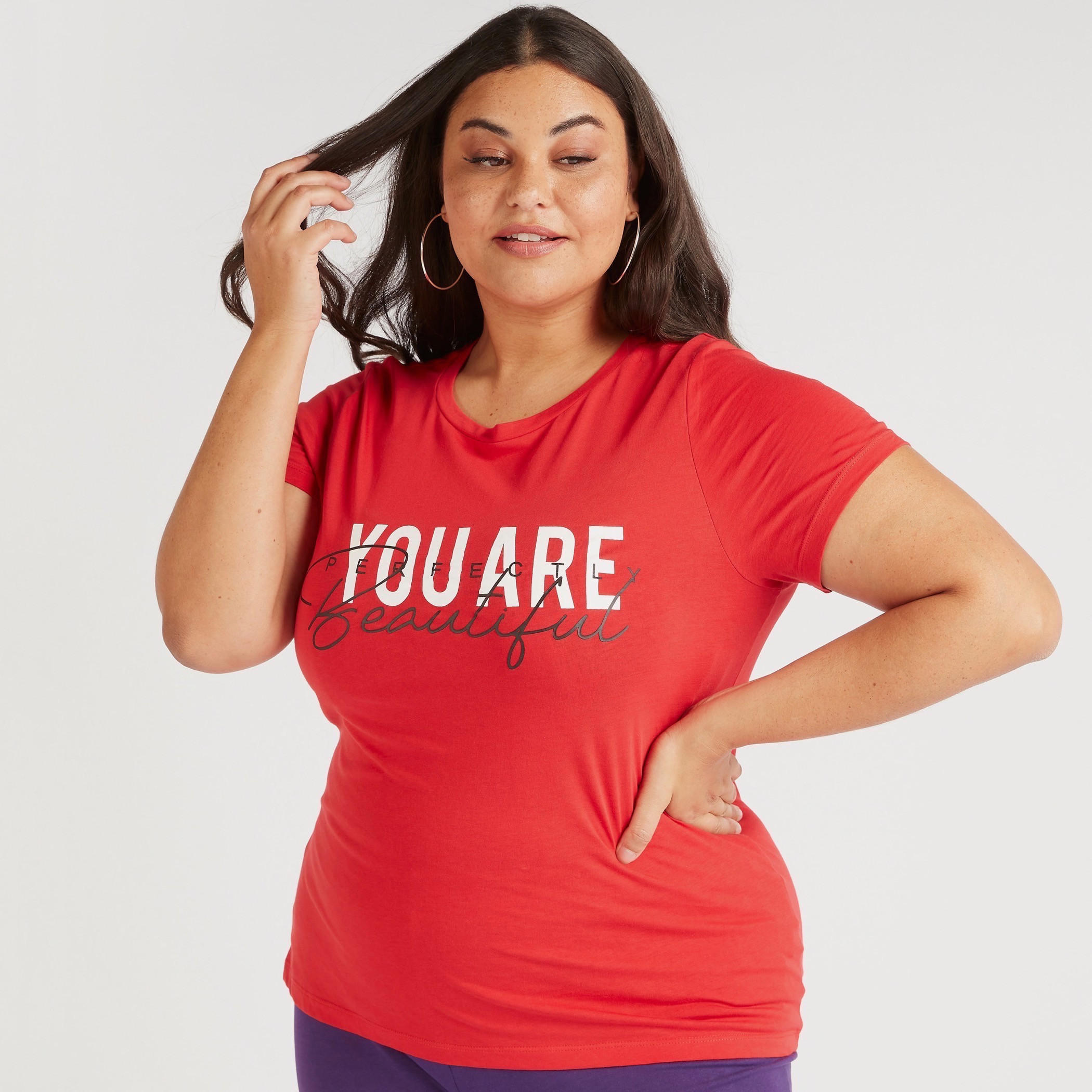تيشيرت بياقة مستديرة وأكمام قصيرة وطبعات-women-clothing-tshirts-image-4
