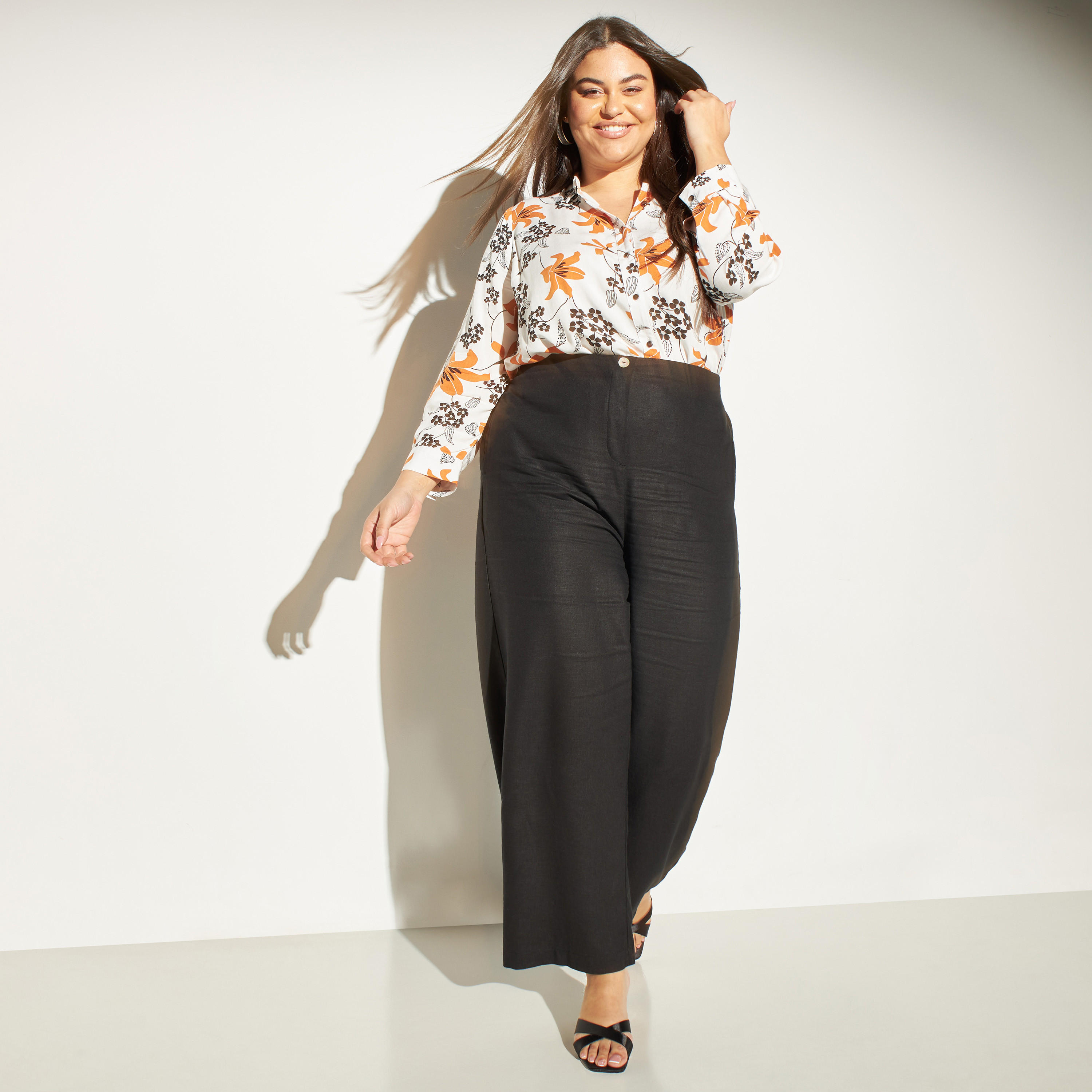 قميص مقاس كبير بأكمام طويلة وطبعات زهرية-women-clothing-shirtsandblouses-blouses-image-9