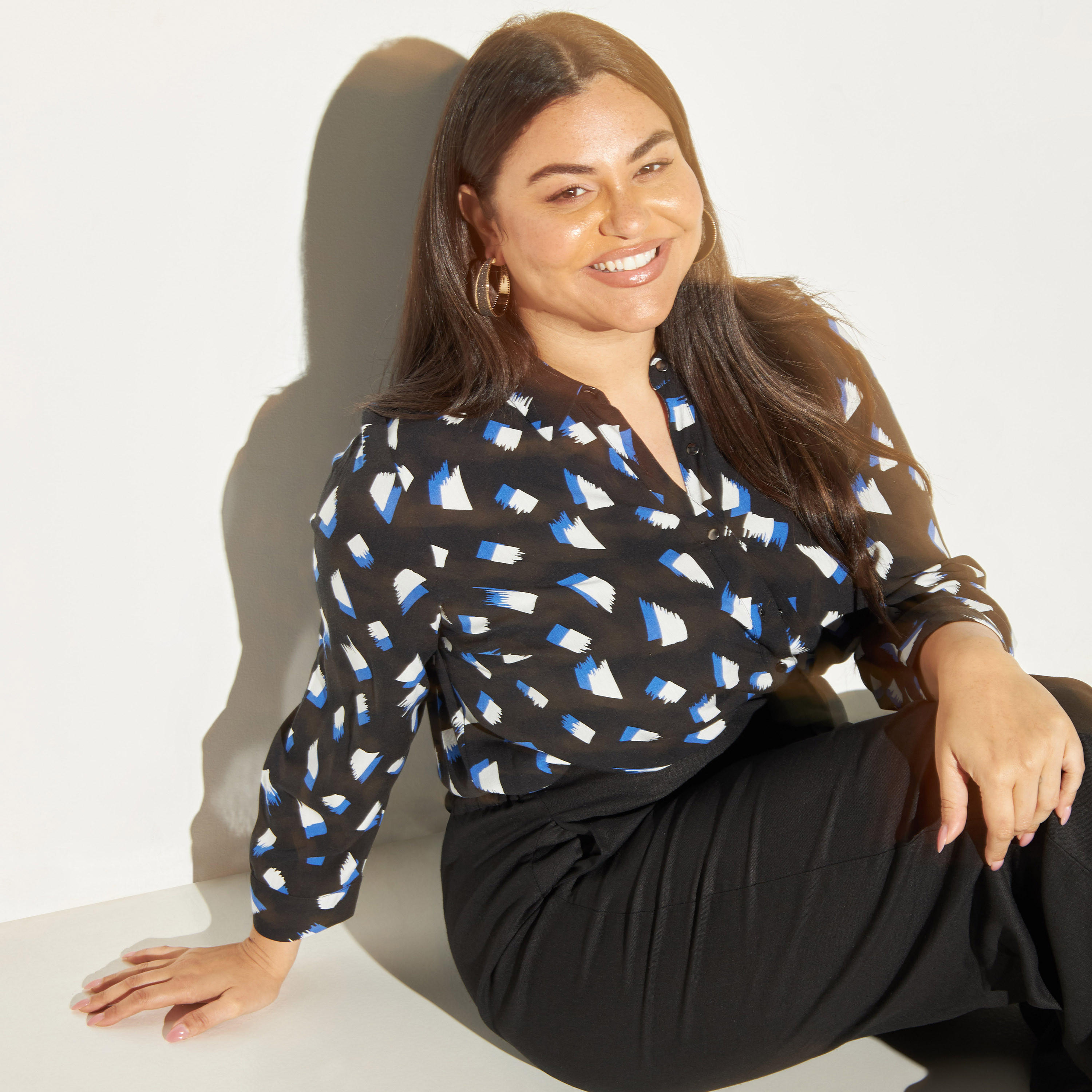 Plus Size All-Over Print Shirt with Long Sleeves-women-clothing-shirtsandblouses-blouses-image-5