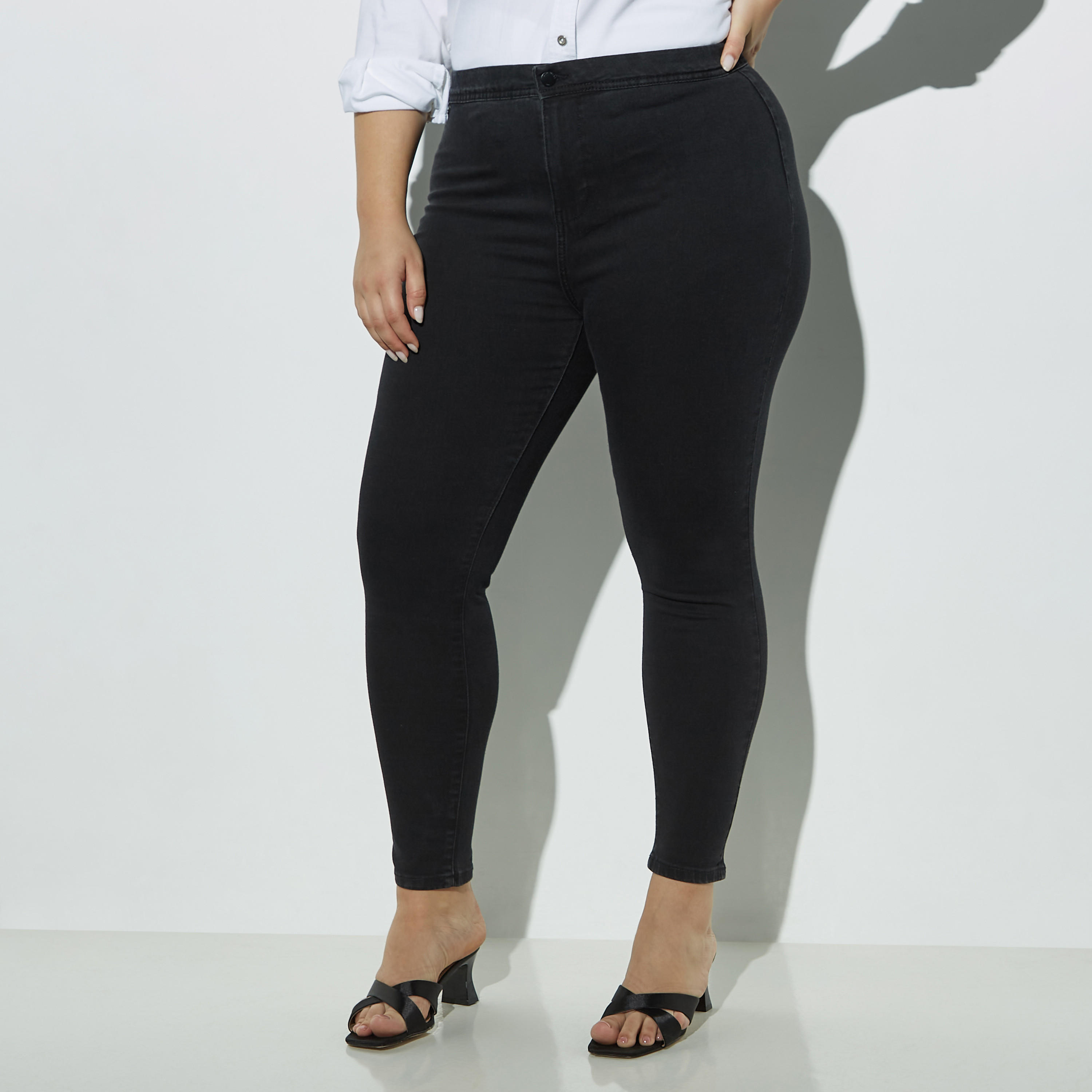 Plus Size Solid Skinny Fit Jegging-women-clothing-bottoms-leggings-image-1