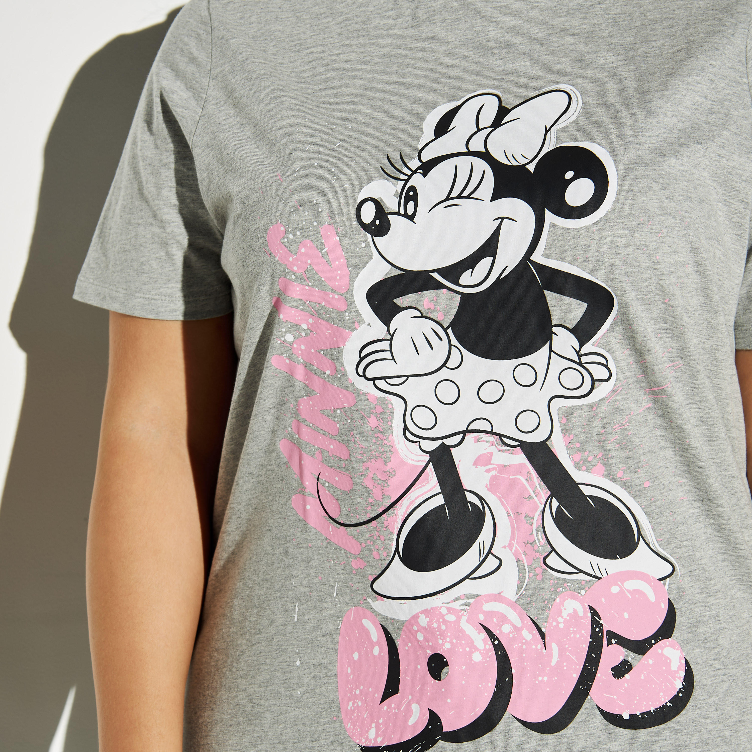 Plus Size Minnie Mouse Print Round Neck T-shirt-women-clothing-tshirts-image-3