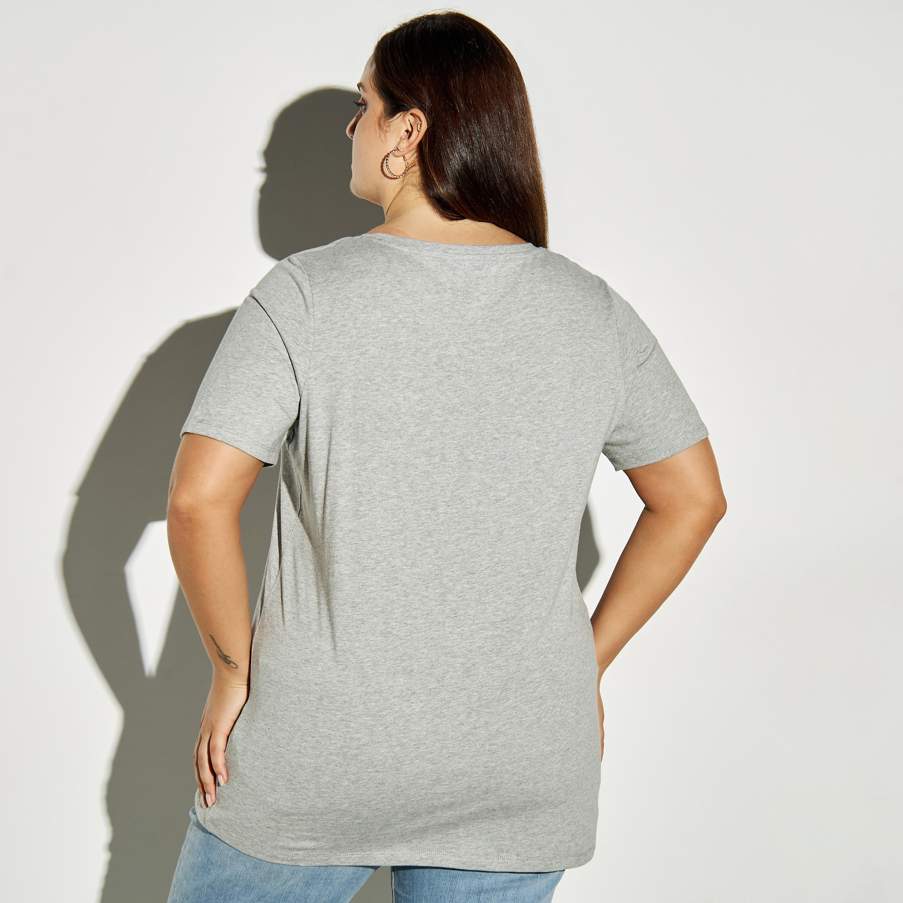 Plus Size Minnie Mouse Print Round Neck T-shirt-women-clothing-tshirts-image-4
