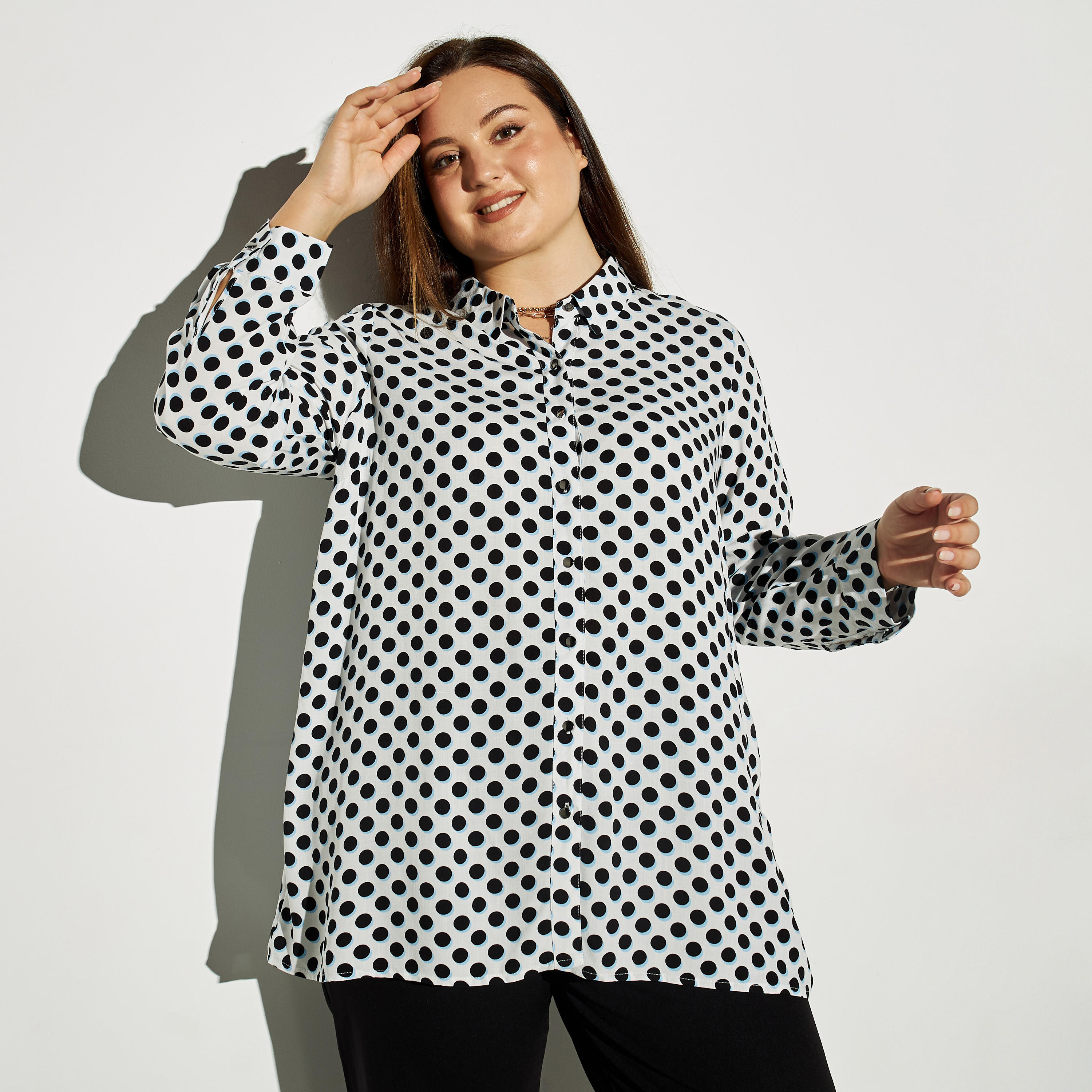 قميص مقاس كبير بأكمام طويلة وطبعات-women-clothing-shirtsandblouses-blouses-image-1