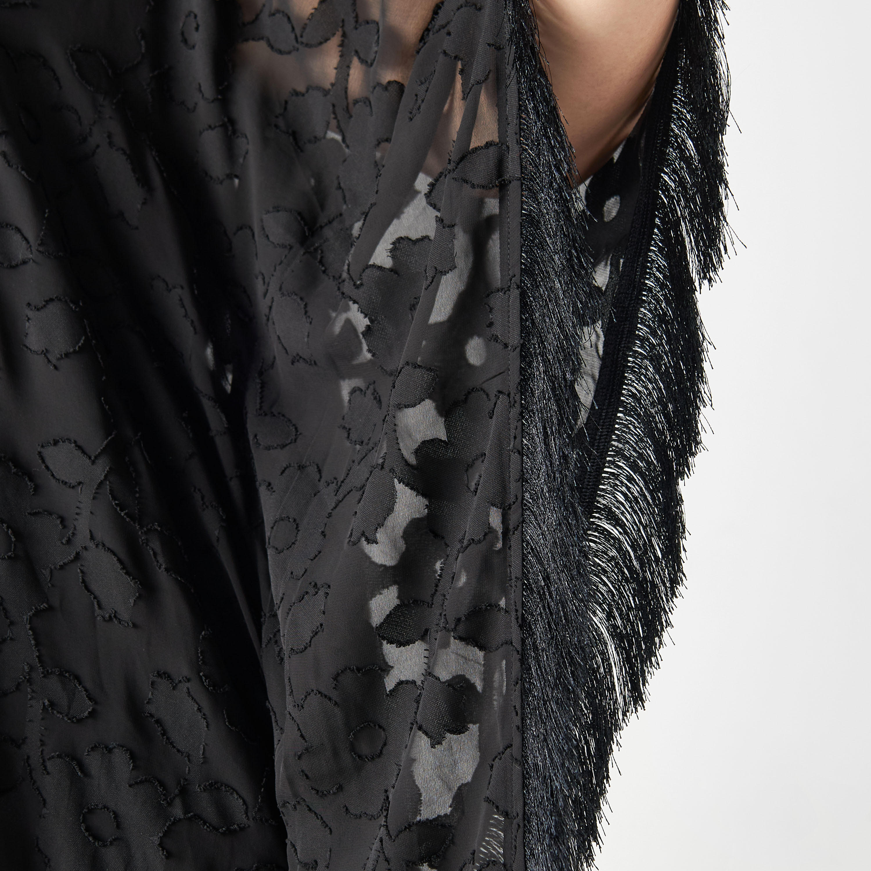 فستان قفطان بارز الملمس بياقة عالية-women-clothing-dresses-image-5