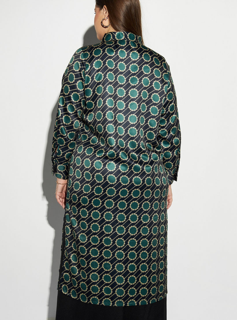 قميص تونيك مقاس كبير بأكمام طويلة وفتحات وطبعات-women-clothing-dresses-image-3
