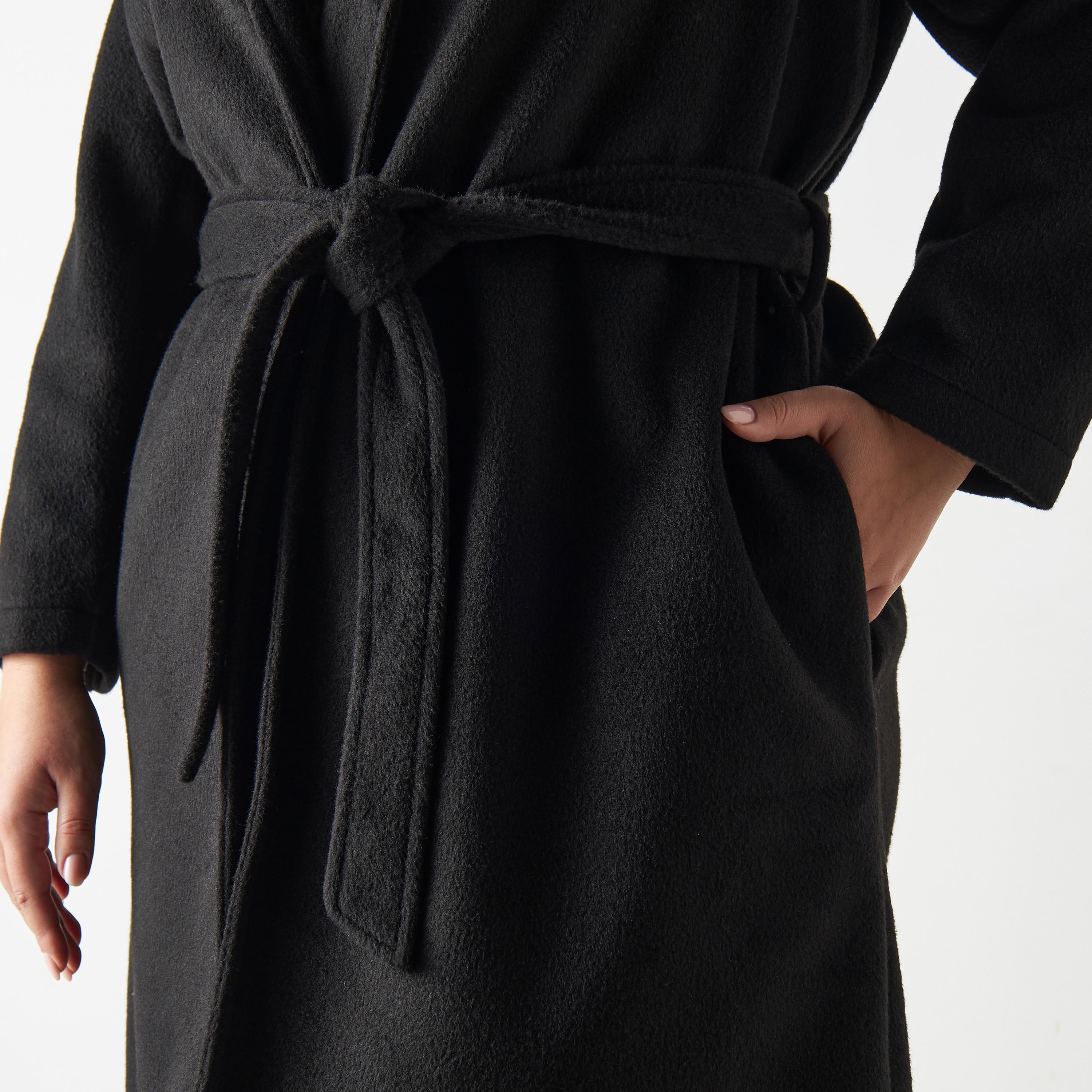 معطف بارز الملمس مقاس كبير بحزام ربط-women-clothing-coatsandjackets-coats-image-5