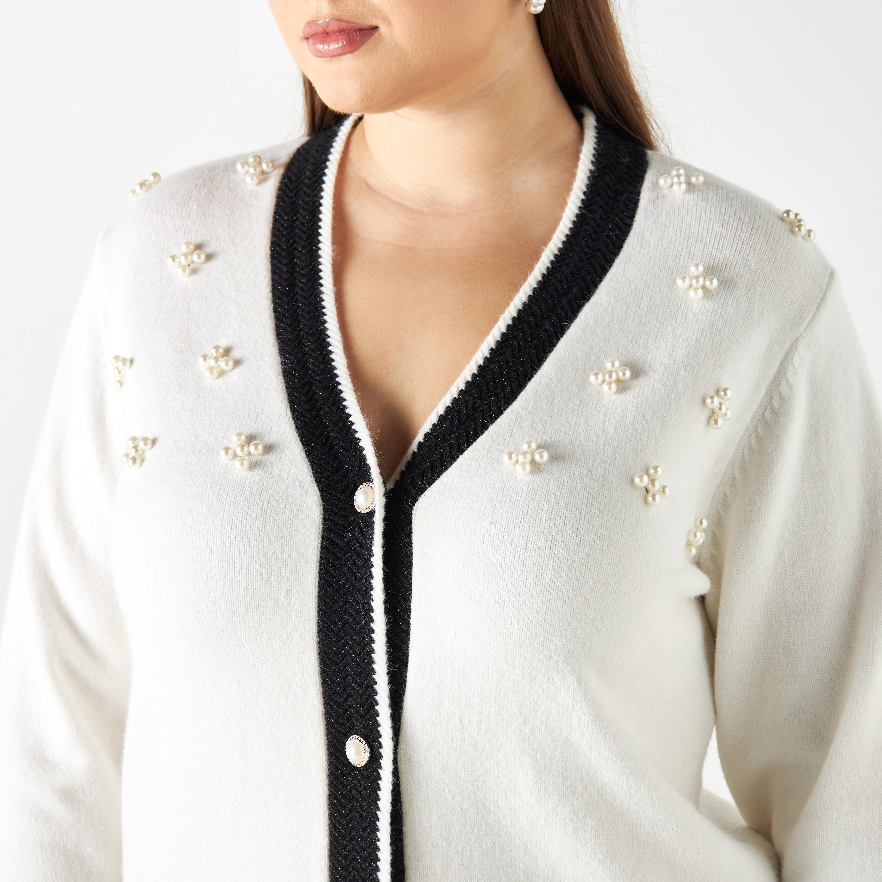 كارديجان مزيّن مقاس واسع-women-winterwear-cardigansandjumpers-cardigans-image-1