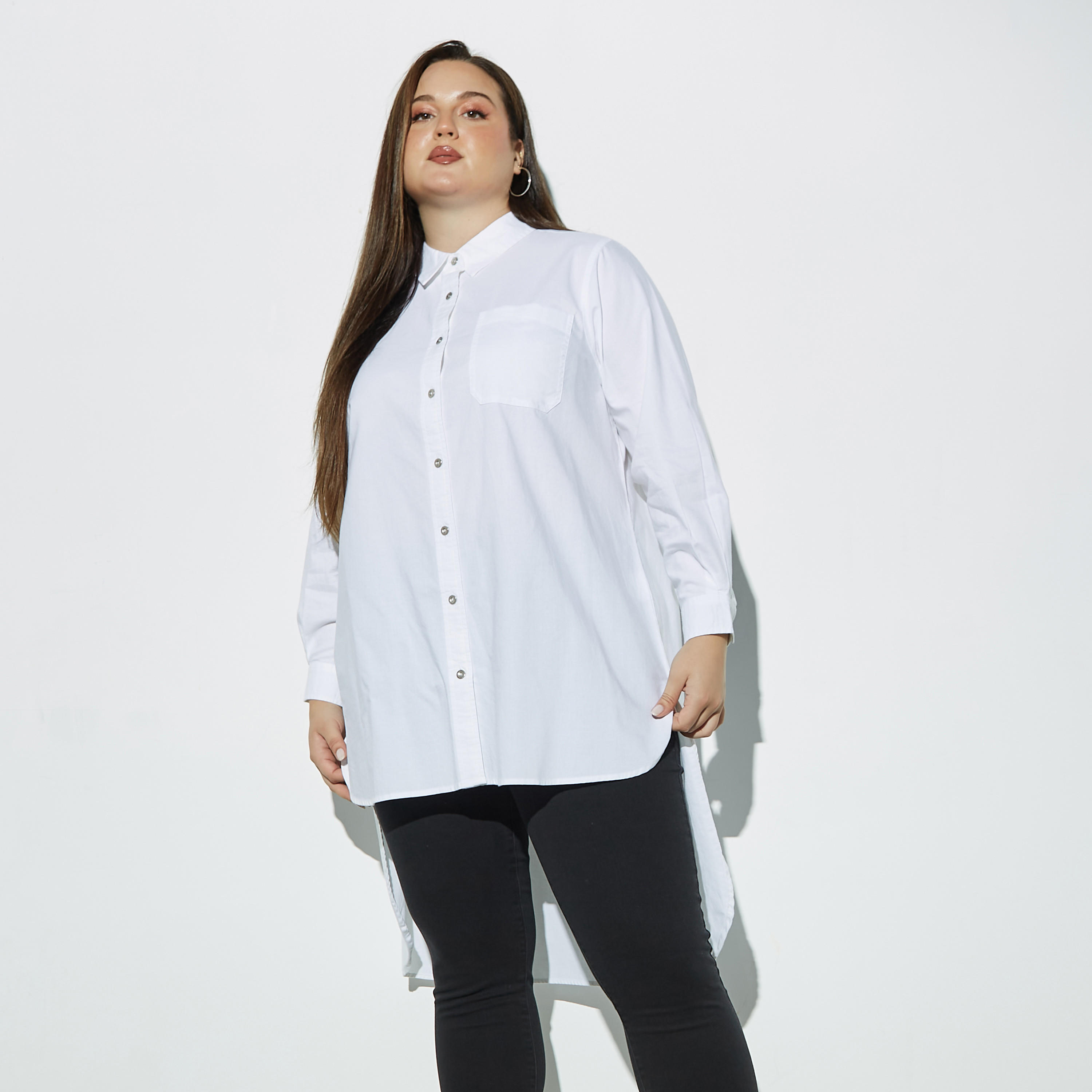 قميص بأكمام طويلة وحواف غير مستوية-women-clothing-shirtsandblouses-blouses-image-4