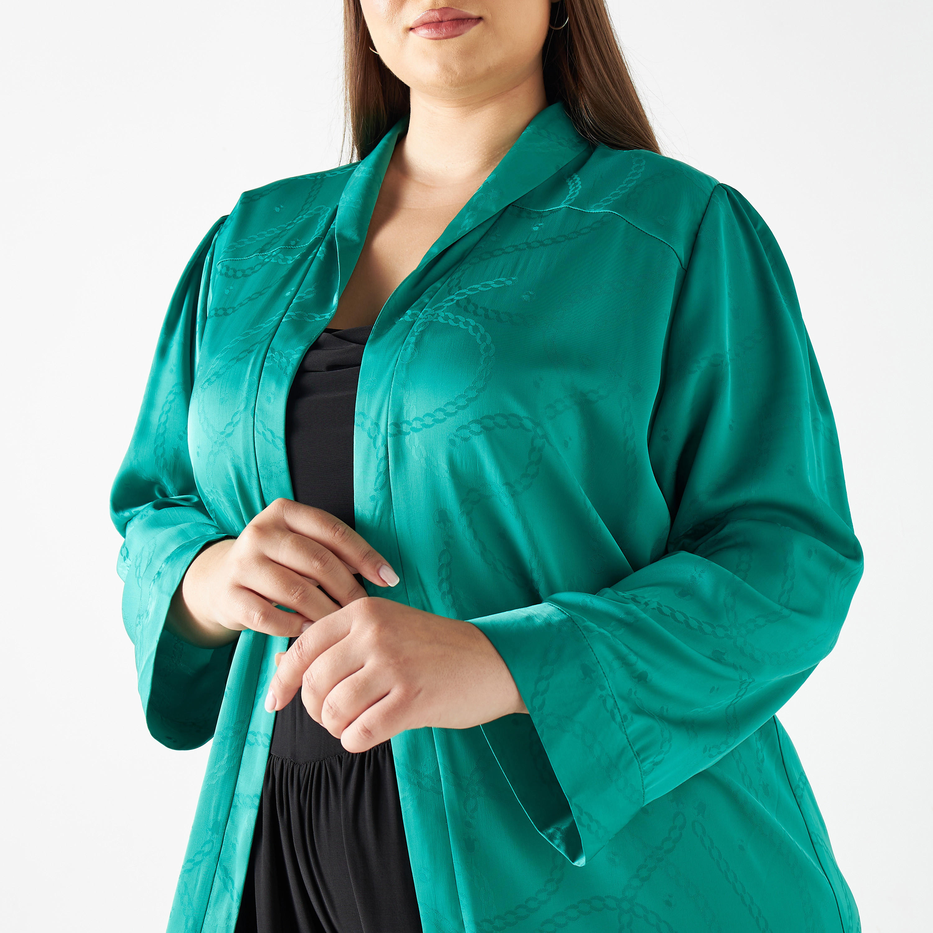 سترة بارزة الملمس مقاس واسع-women-winterwear-coatsandjackets-jackets-image-4