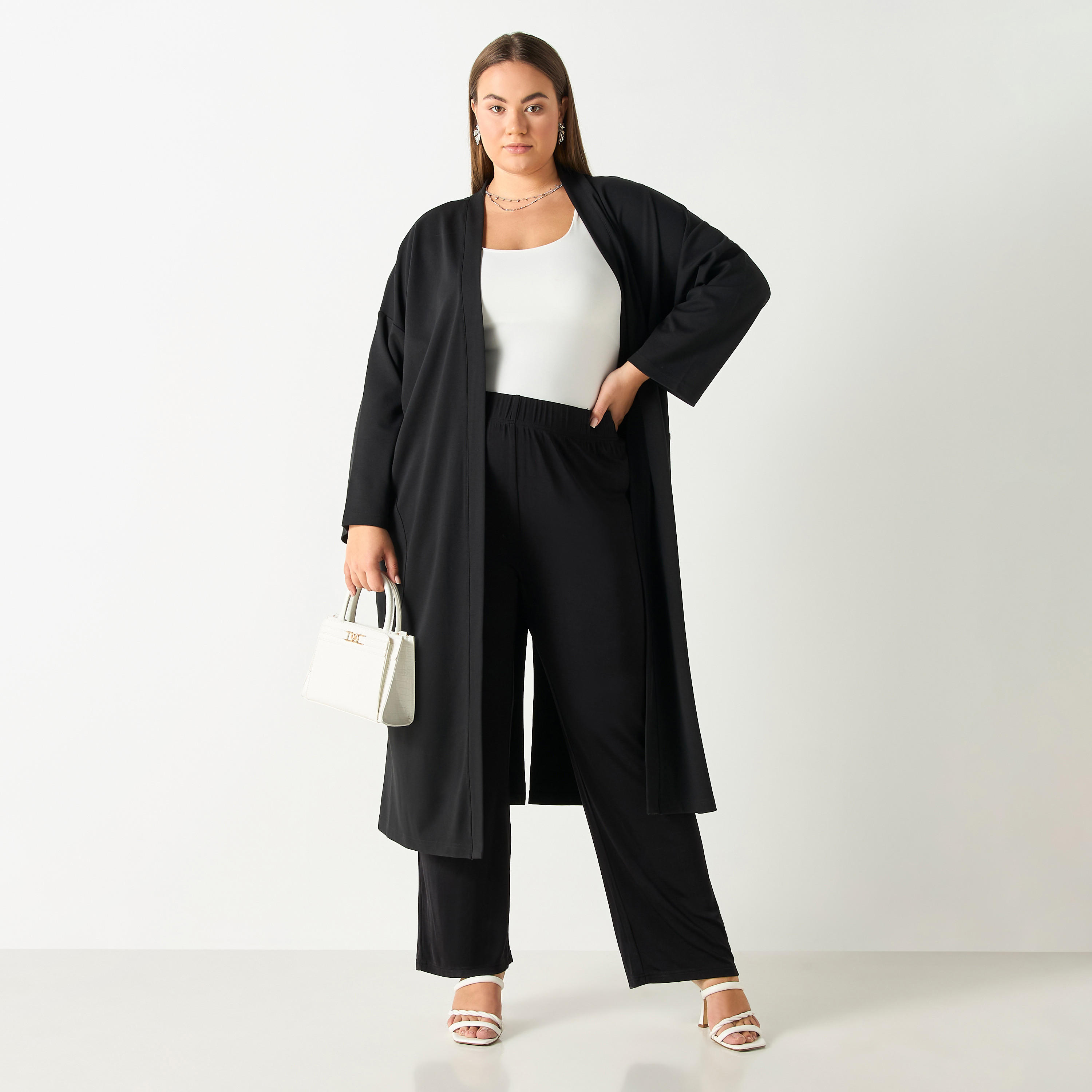 Plus Size Ulla Popken Trousers with Elasticated Waistband-women-clothing-trousers-image-2