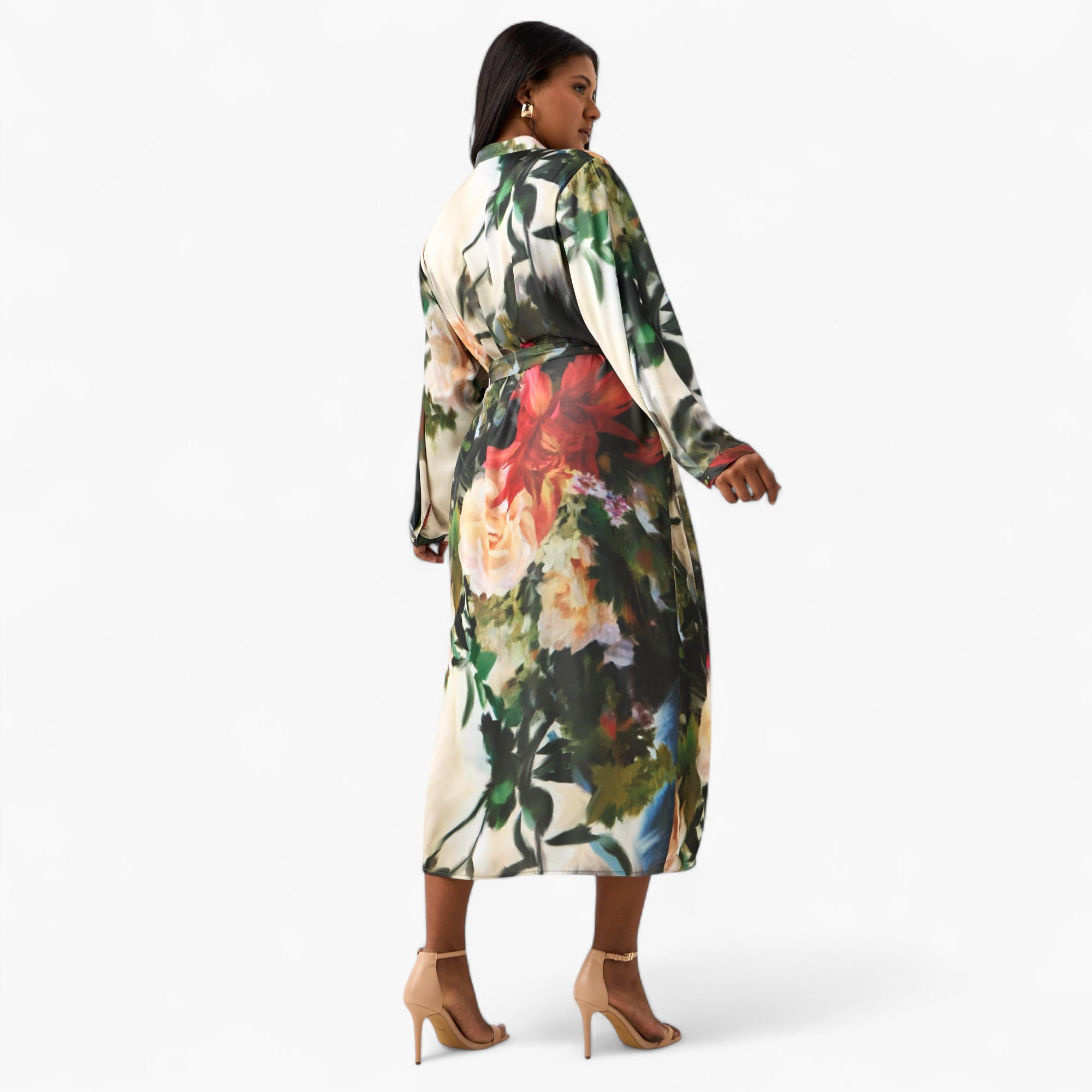 فستان قميص مقاس كبير بحزام رباط وطبعات زهرية من أولا بوبكن-women-clothing-dresses-image-3